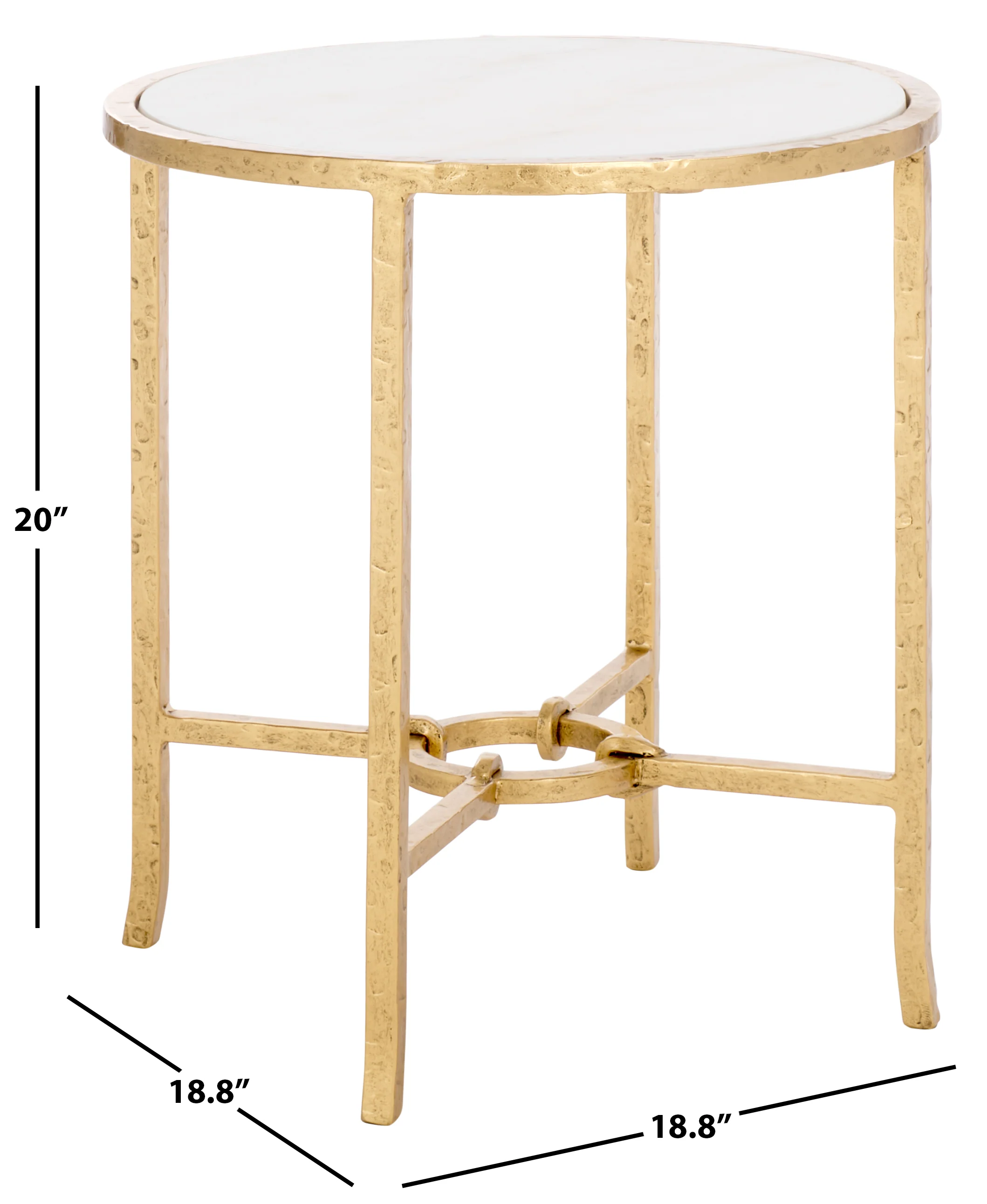 Tauri Forged Metal Round Accent Table - Image 24