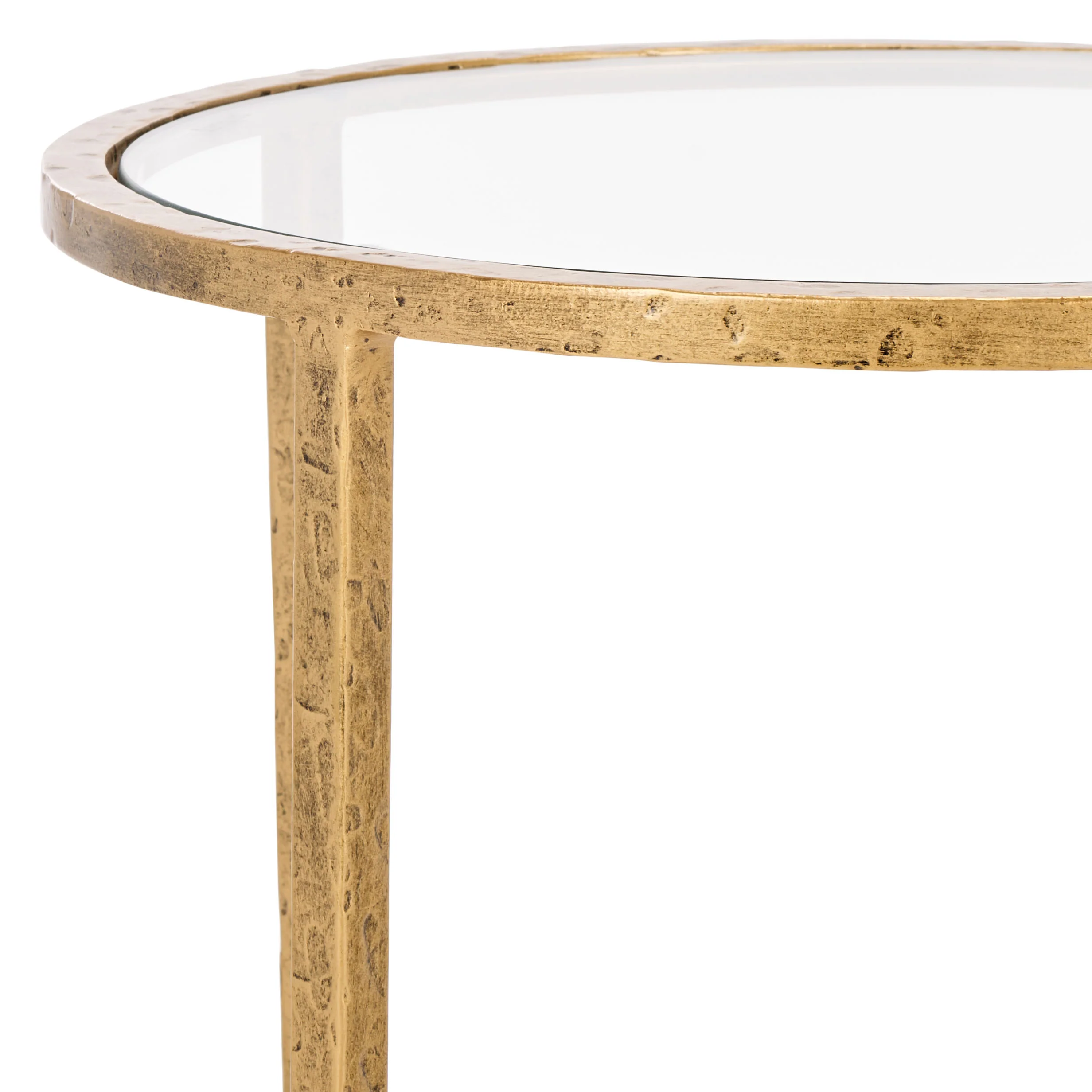 Tauri Forged Metal Round Accent Table - Image 4