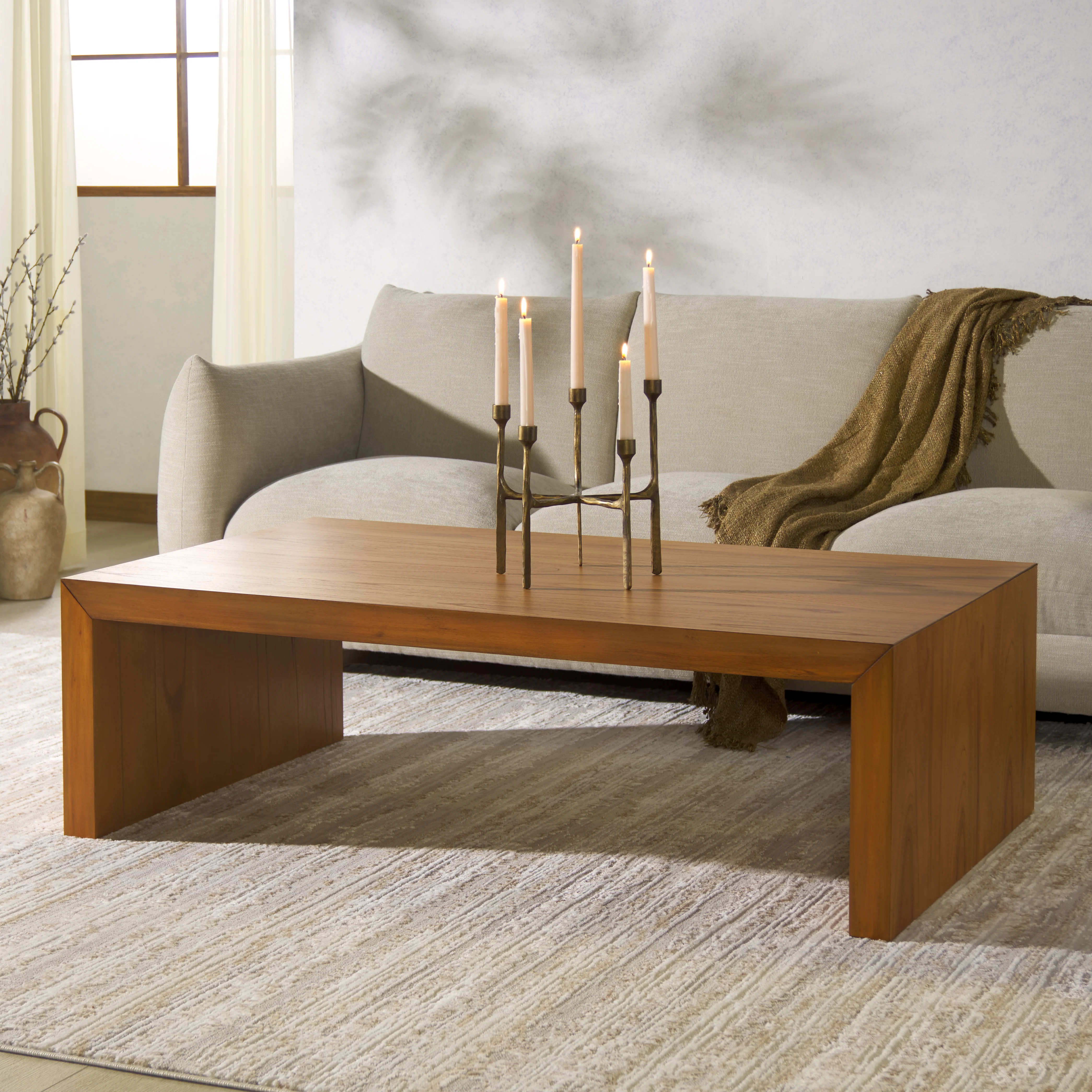 Tawney Rectangle Wood Coffee Table - Image 11