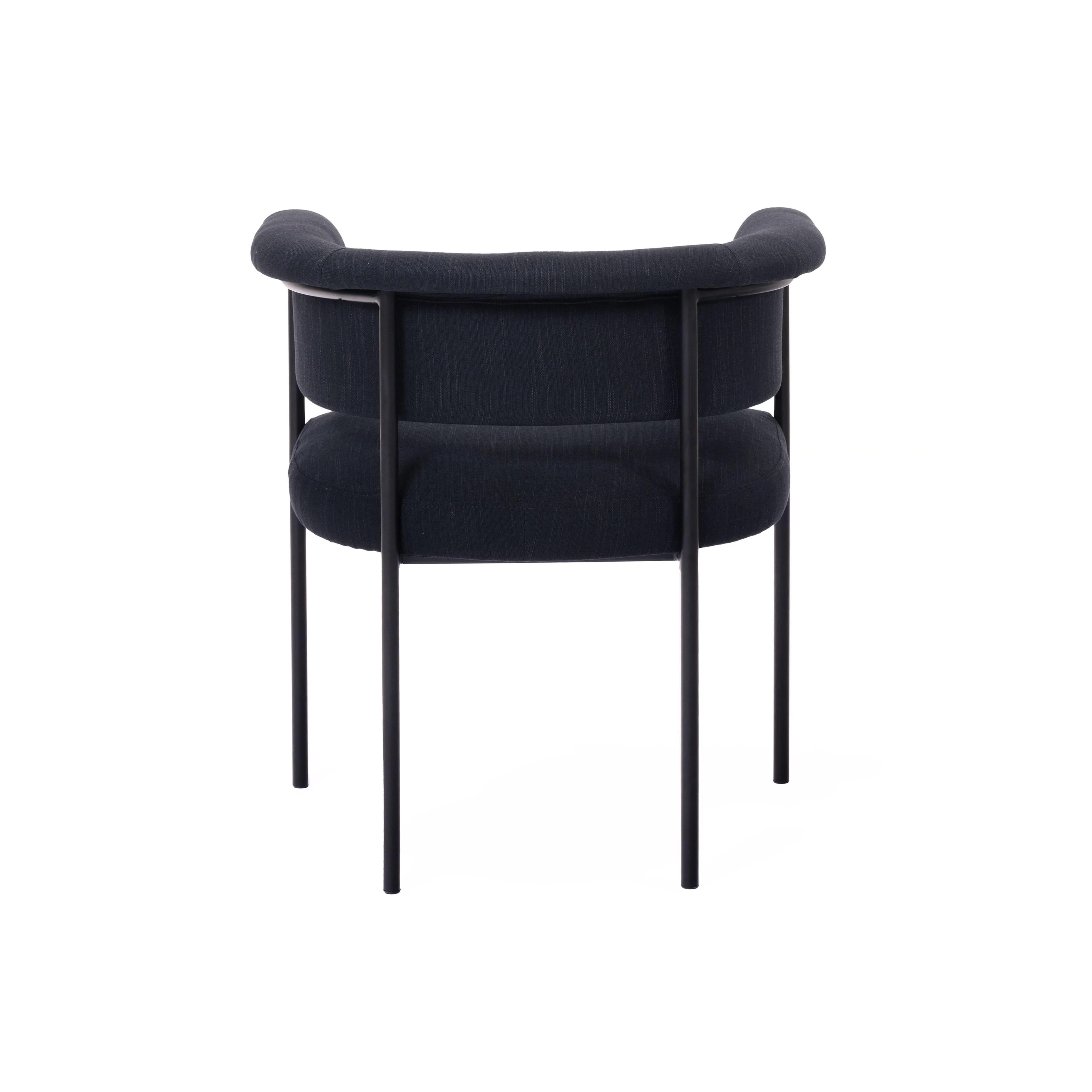 Taylor Black Performance Linen Dining Chair - Set of 2 - Image 4