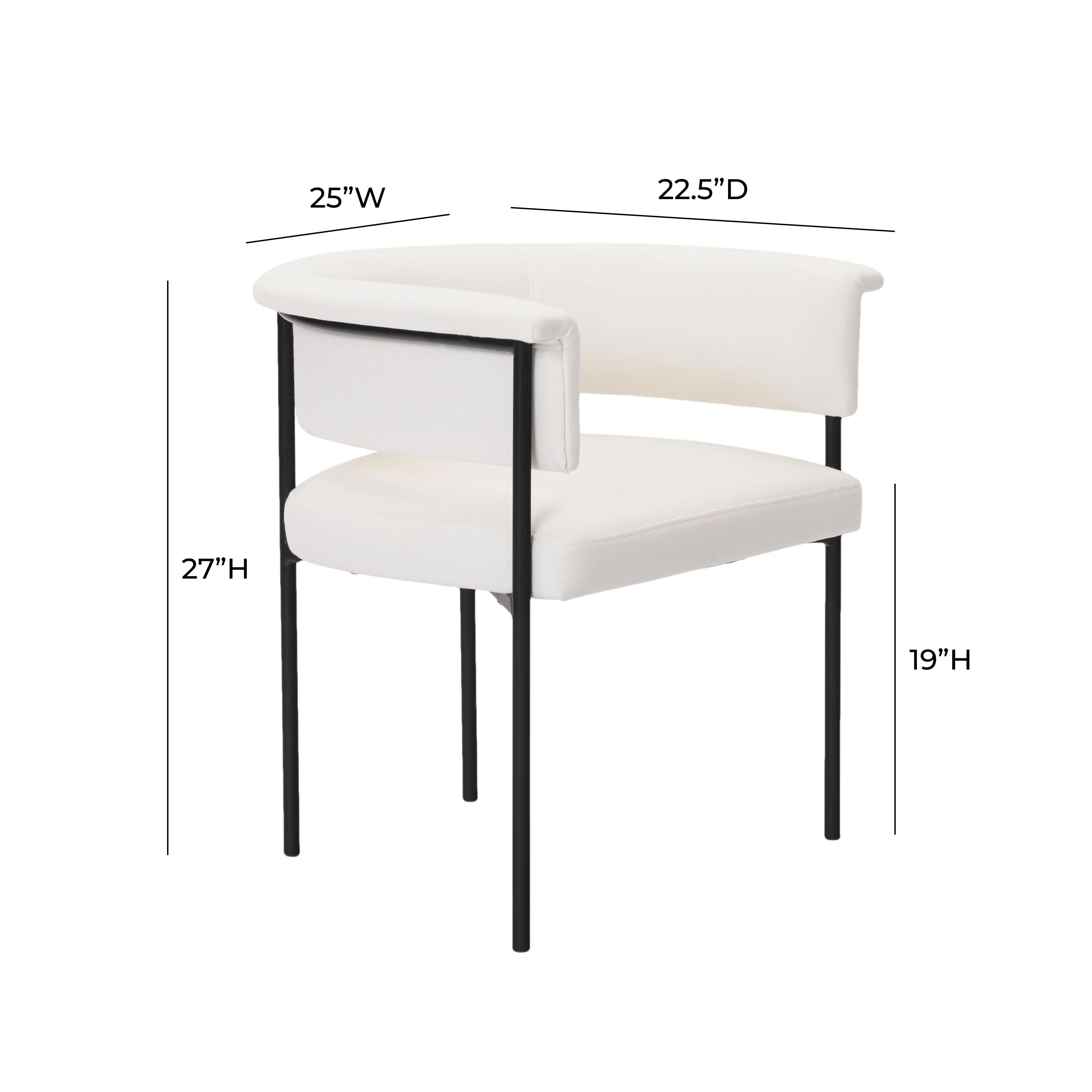 Taylor Cream Performance Linen Dining Chair - Set of 2 - Image 7
