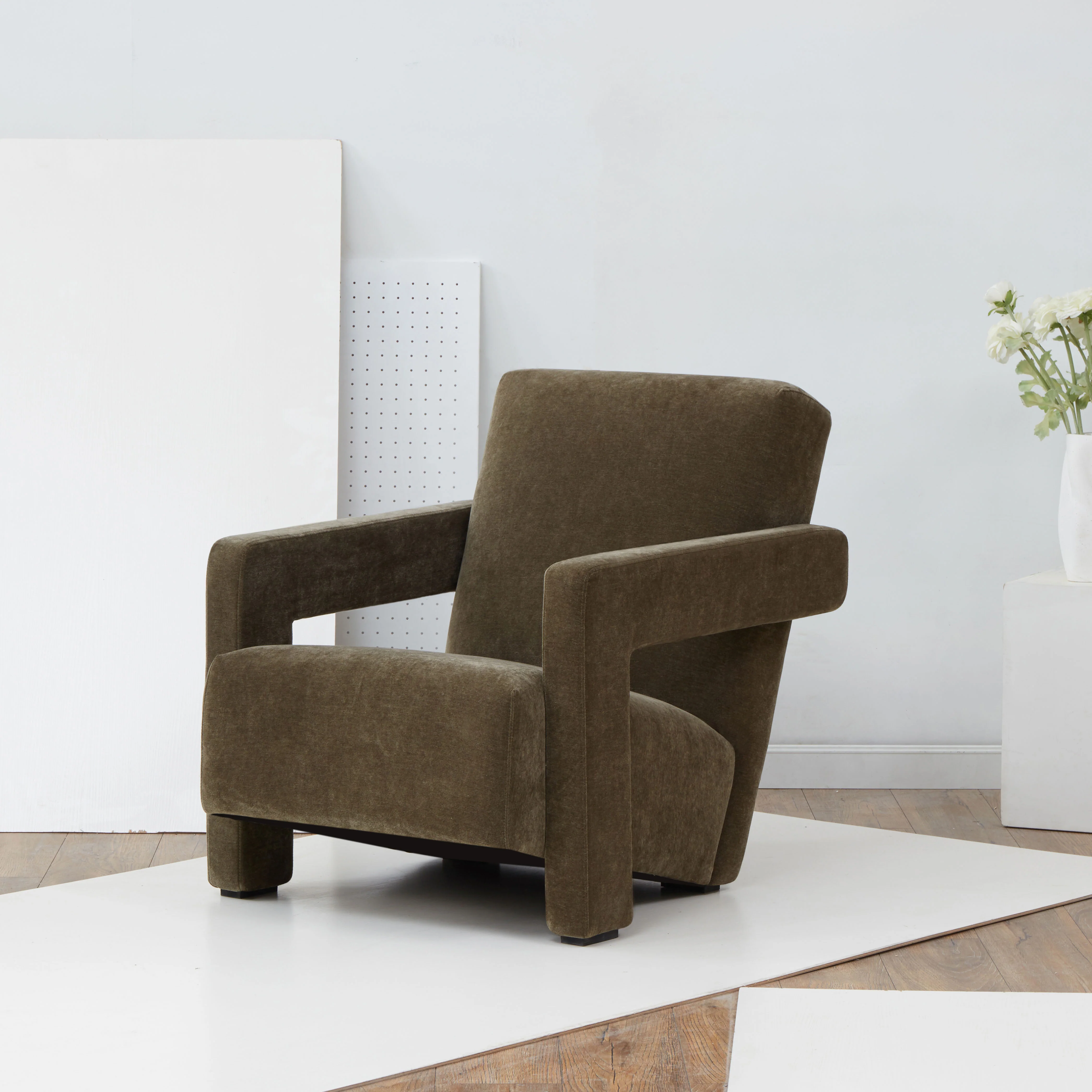 Taylor Modern Velvet Accent Chair - Image 2