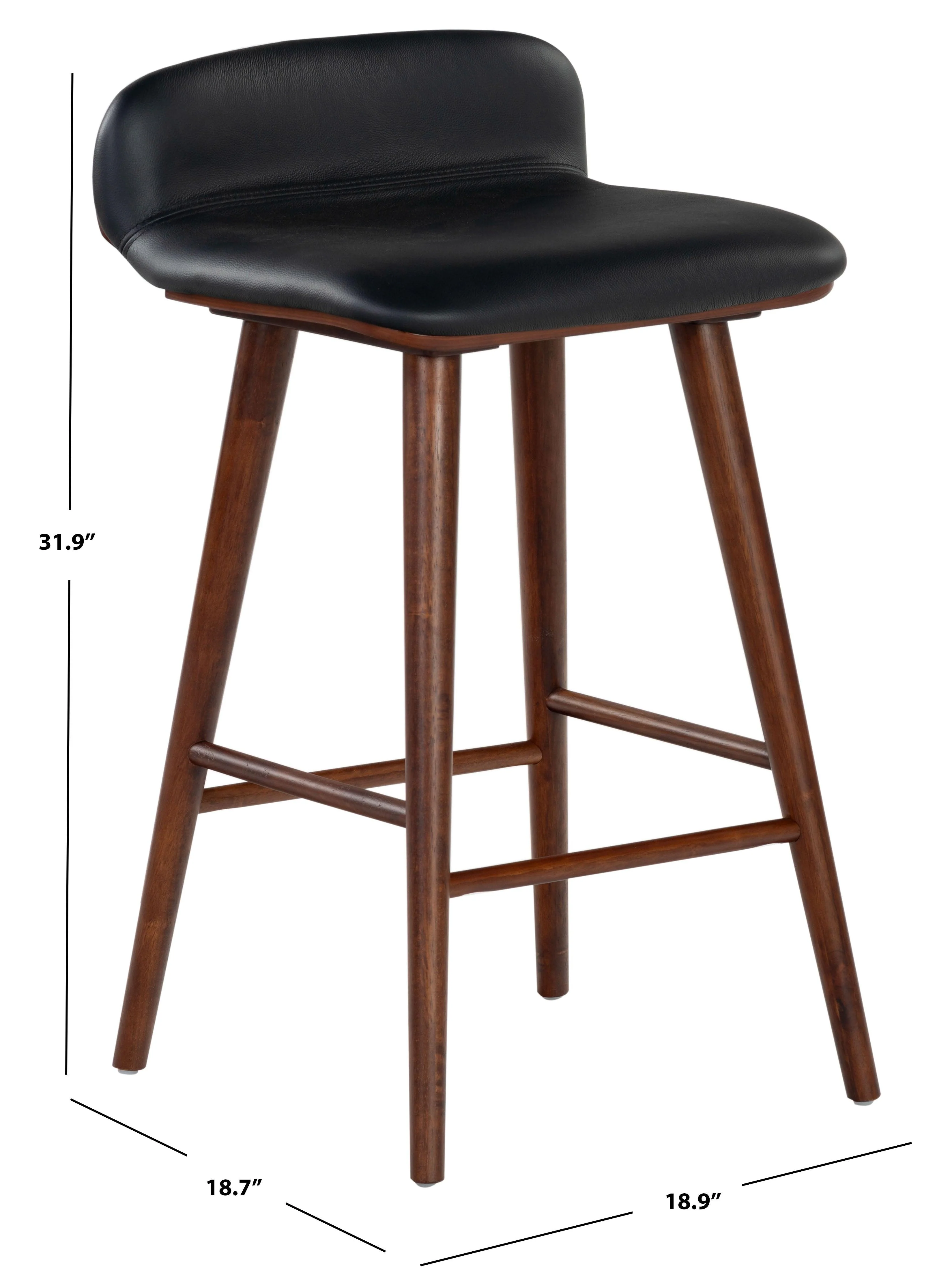 Tazmyn Leather Counter Stool - Image 7