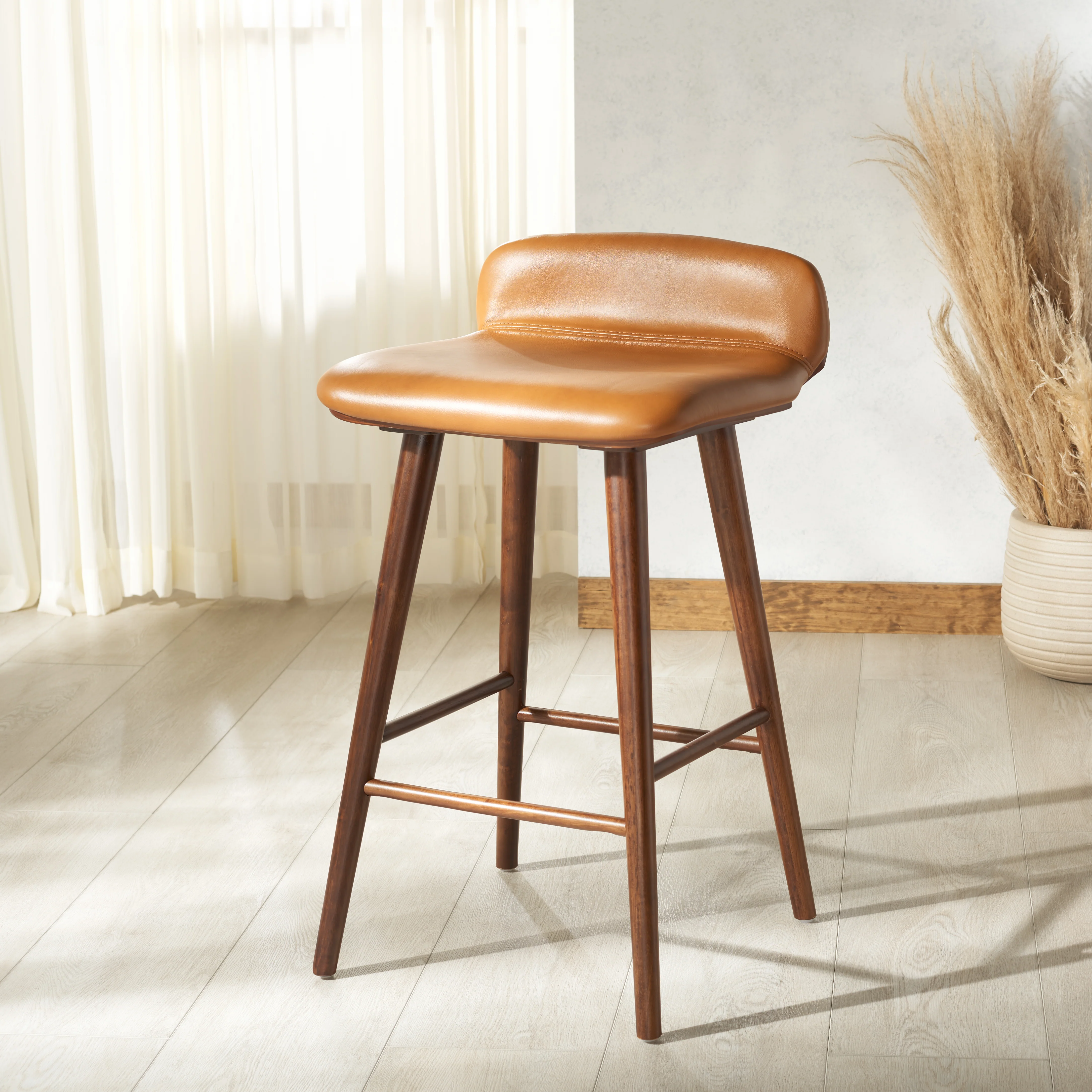 Tazmyn Leather Counter Stool - Image 20