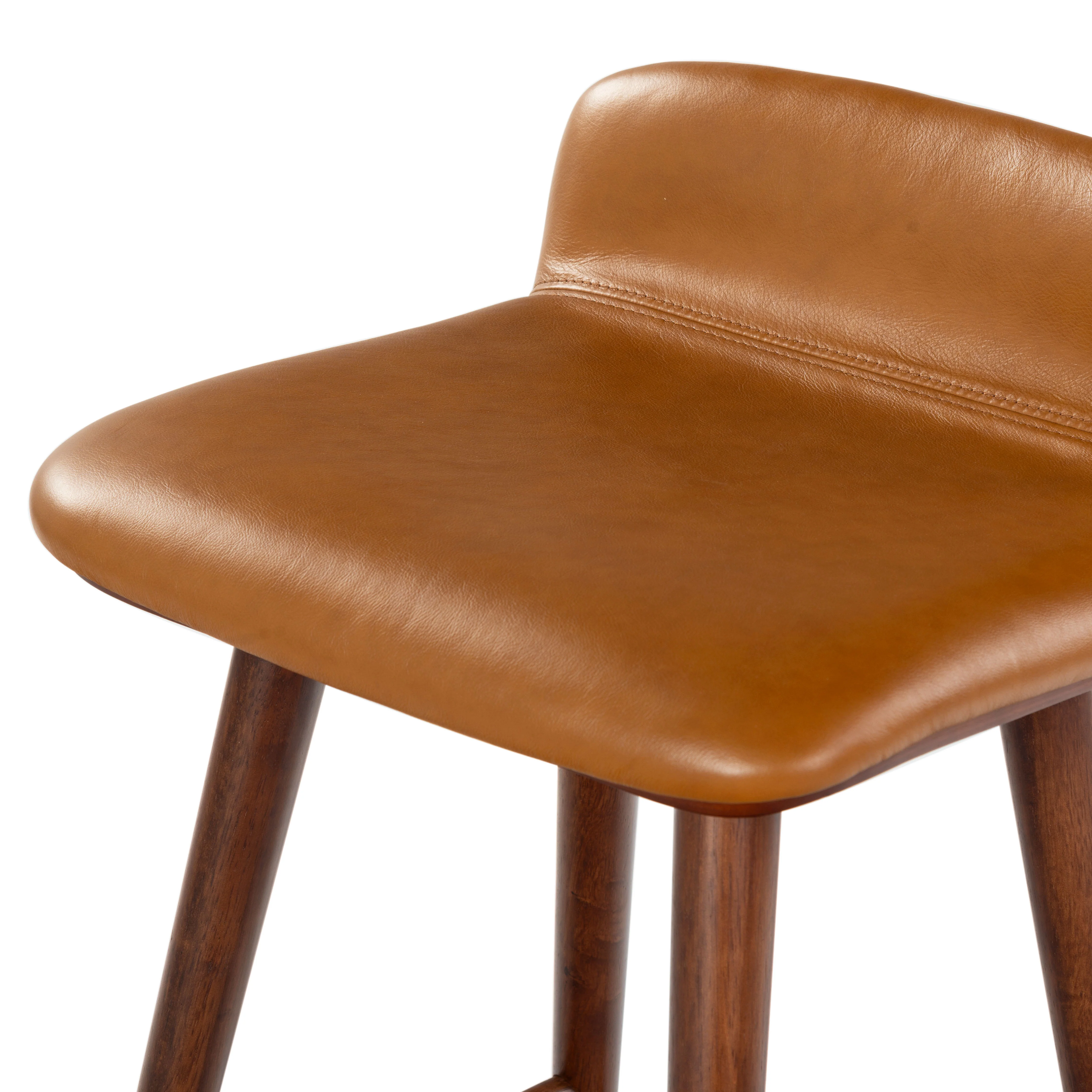 Tazmyn Leather Counter Stool - Image 27