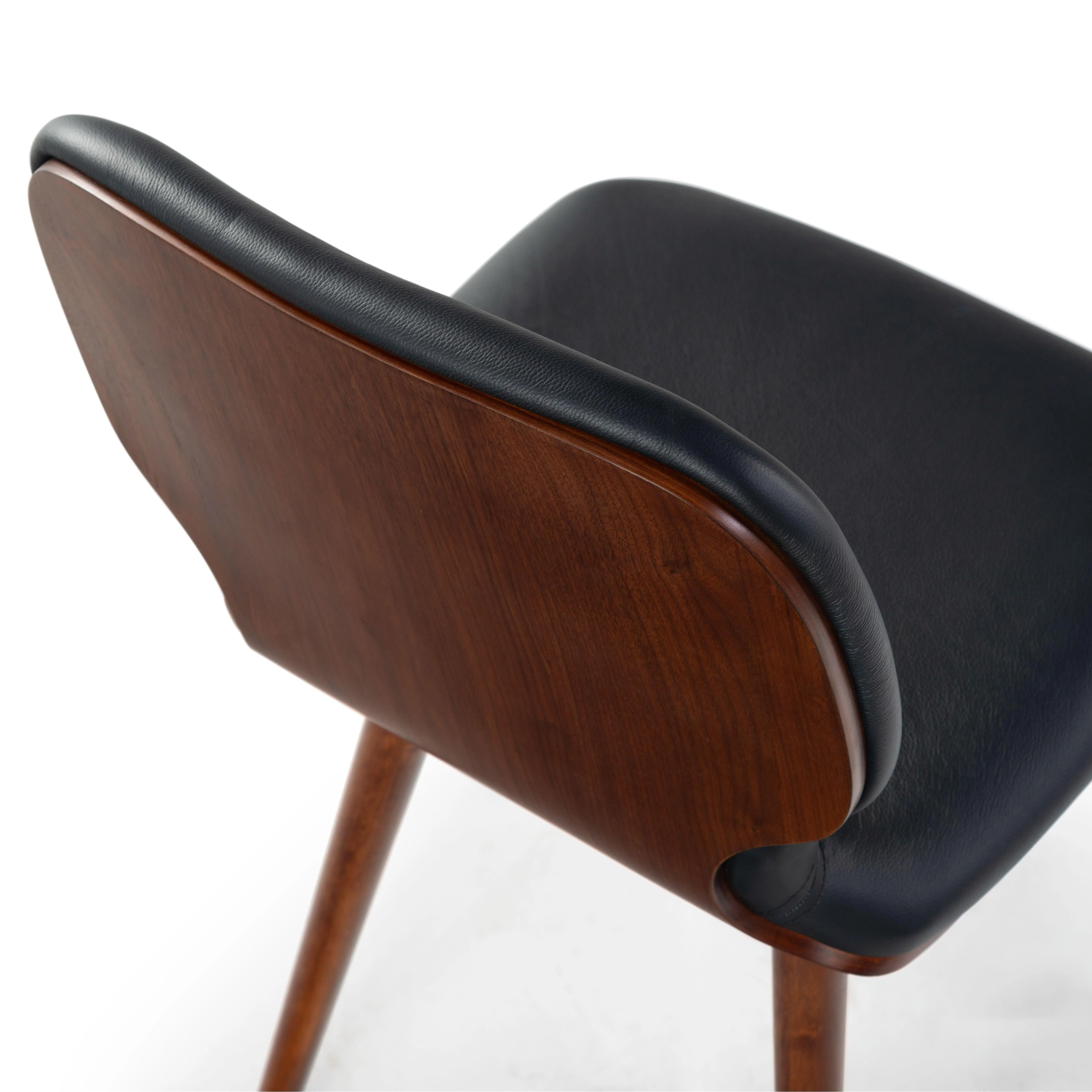 Tazmyn Leather Dining Chair - Image 4