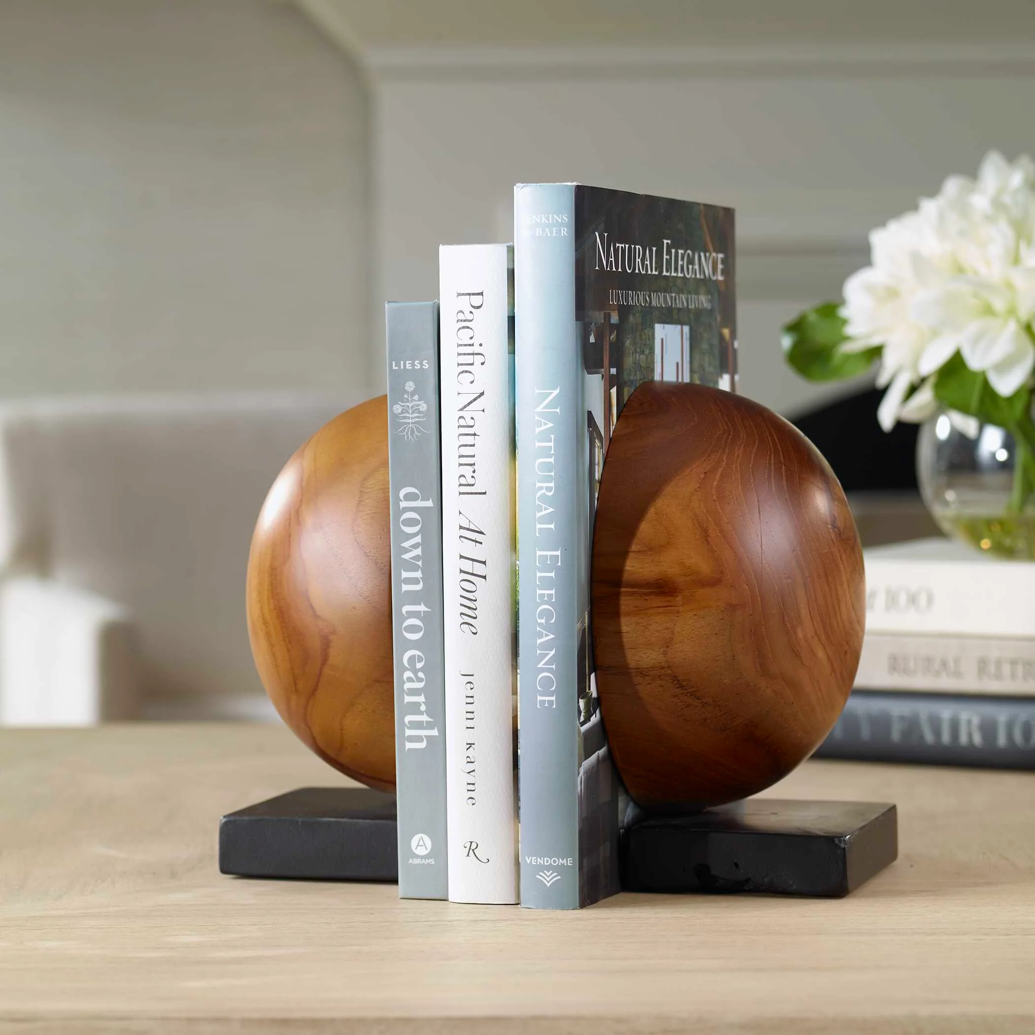 Teak And Noir Bookends - Set of 2 - Image 11