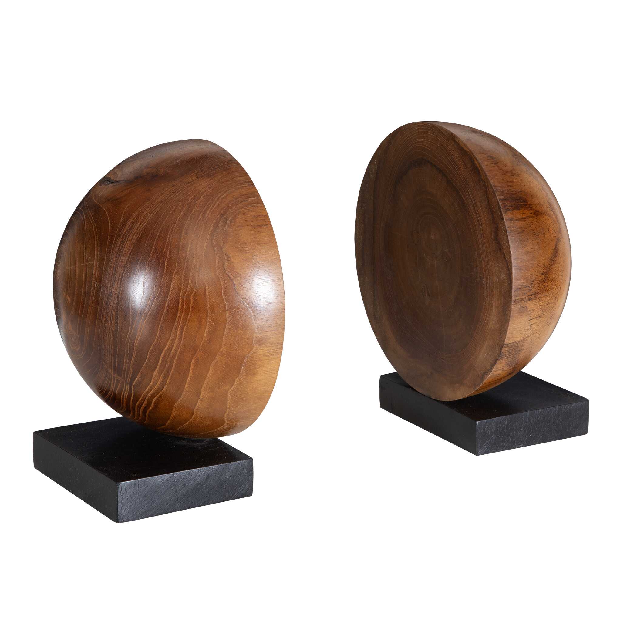 Teak And Noir Bookends - Set of 2 - Image 5