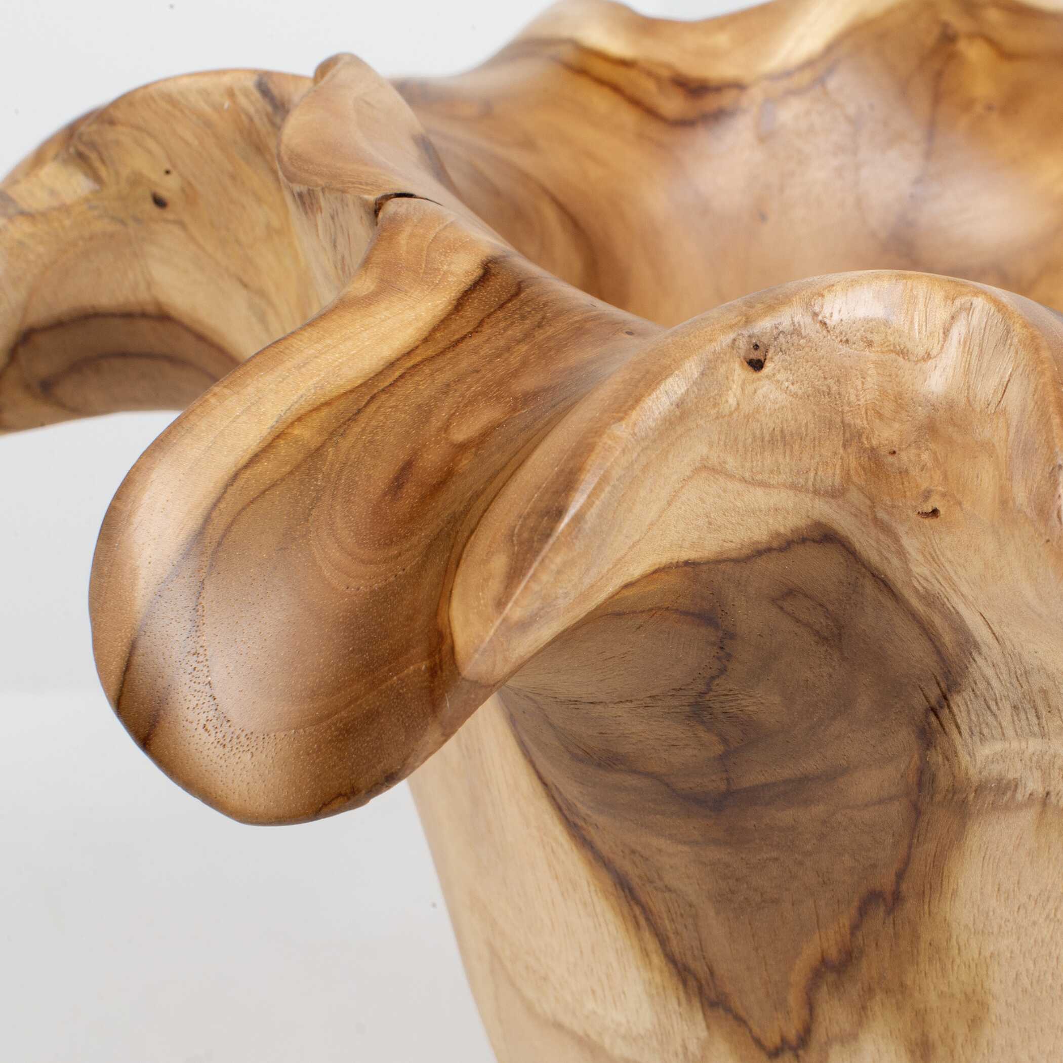 Teak Flow Natural Outdoor Bowl - Image 7