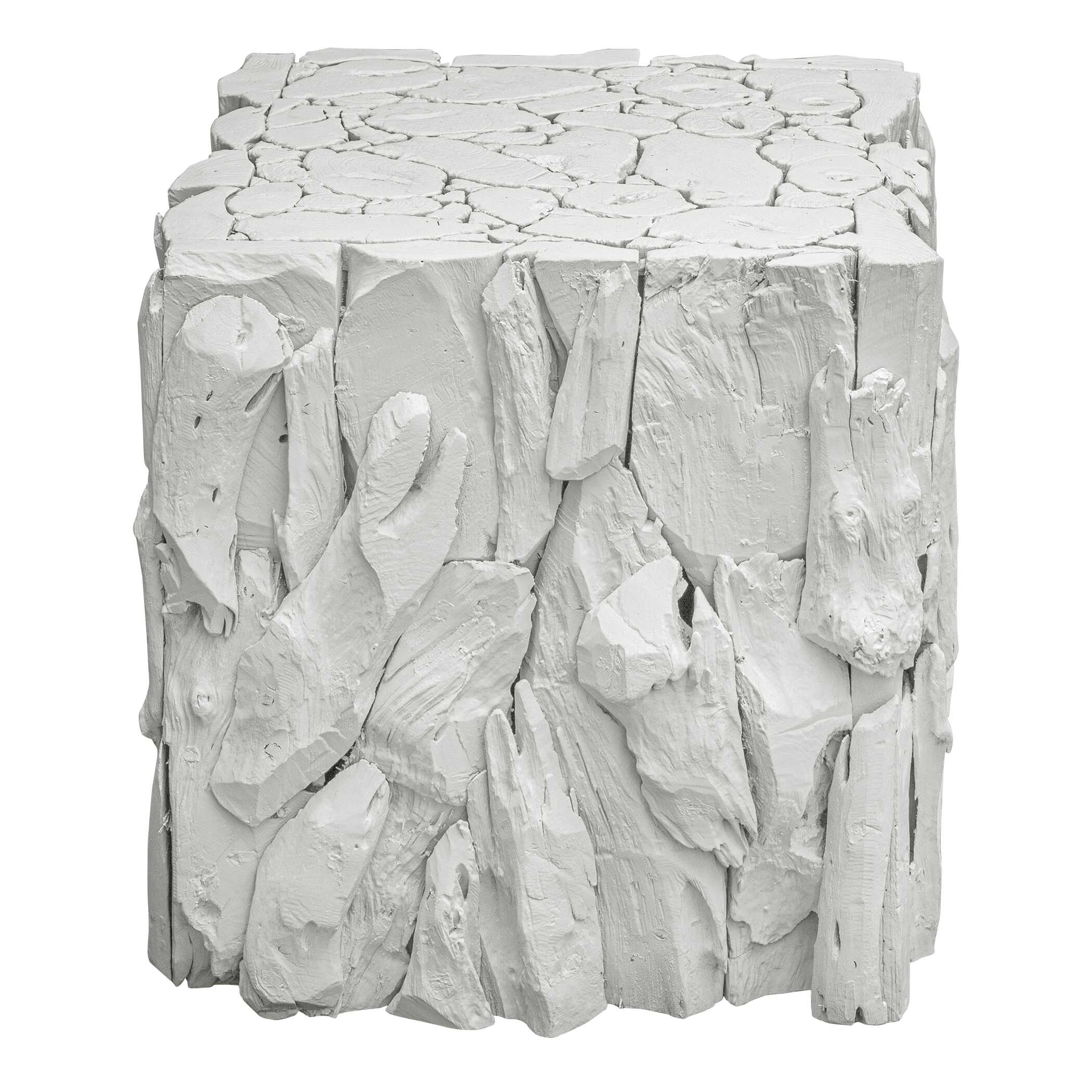 Teak Root White Bunching Cube - Image 4