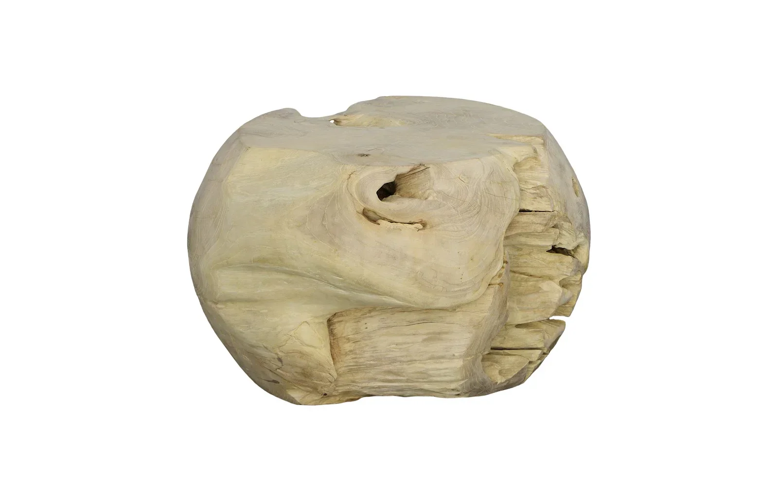 Teak Wood Ball Sculpture - Image 4