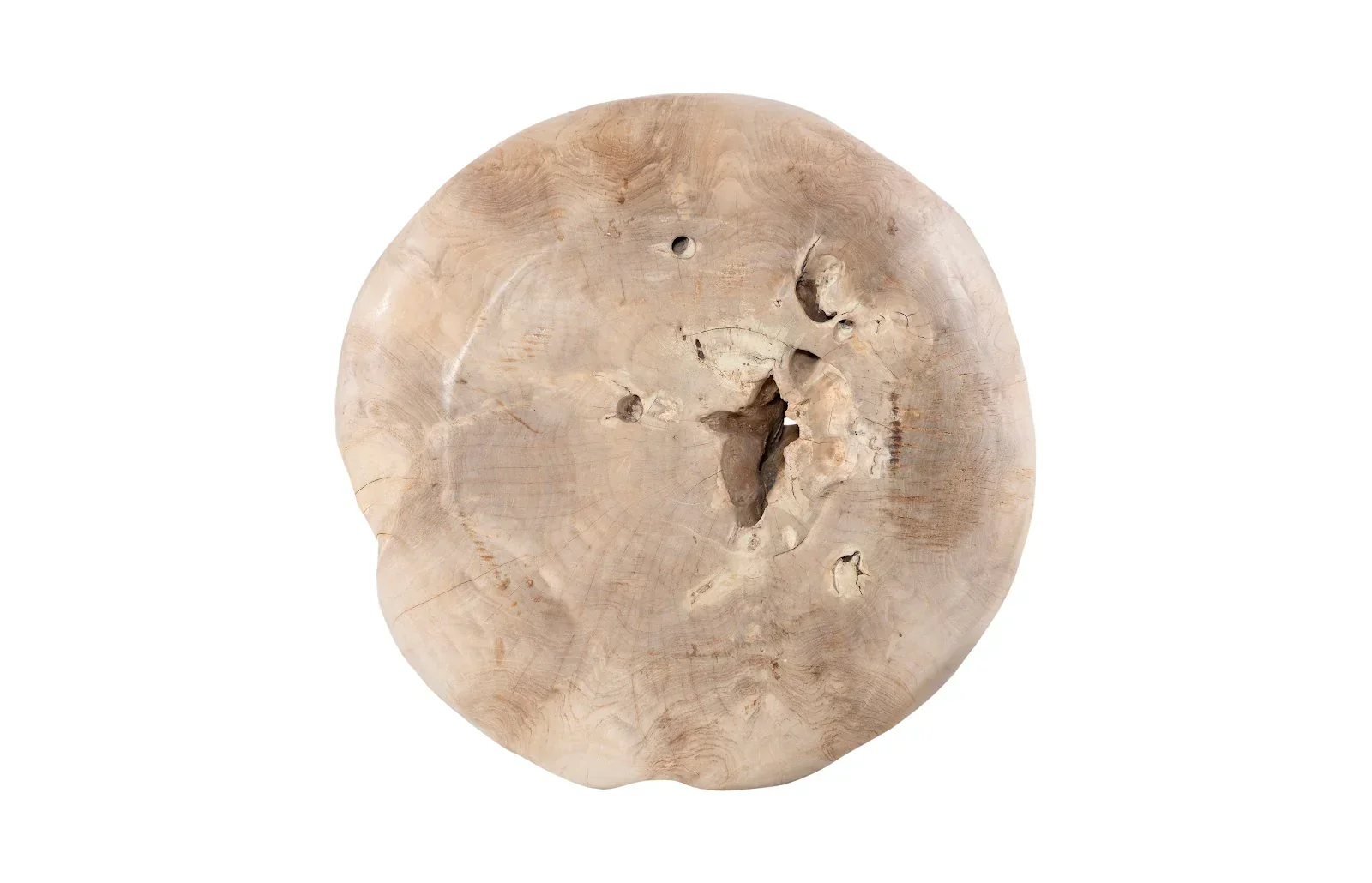 Teak Wood Ball Sculpture - Image 5