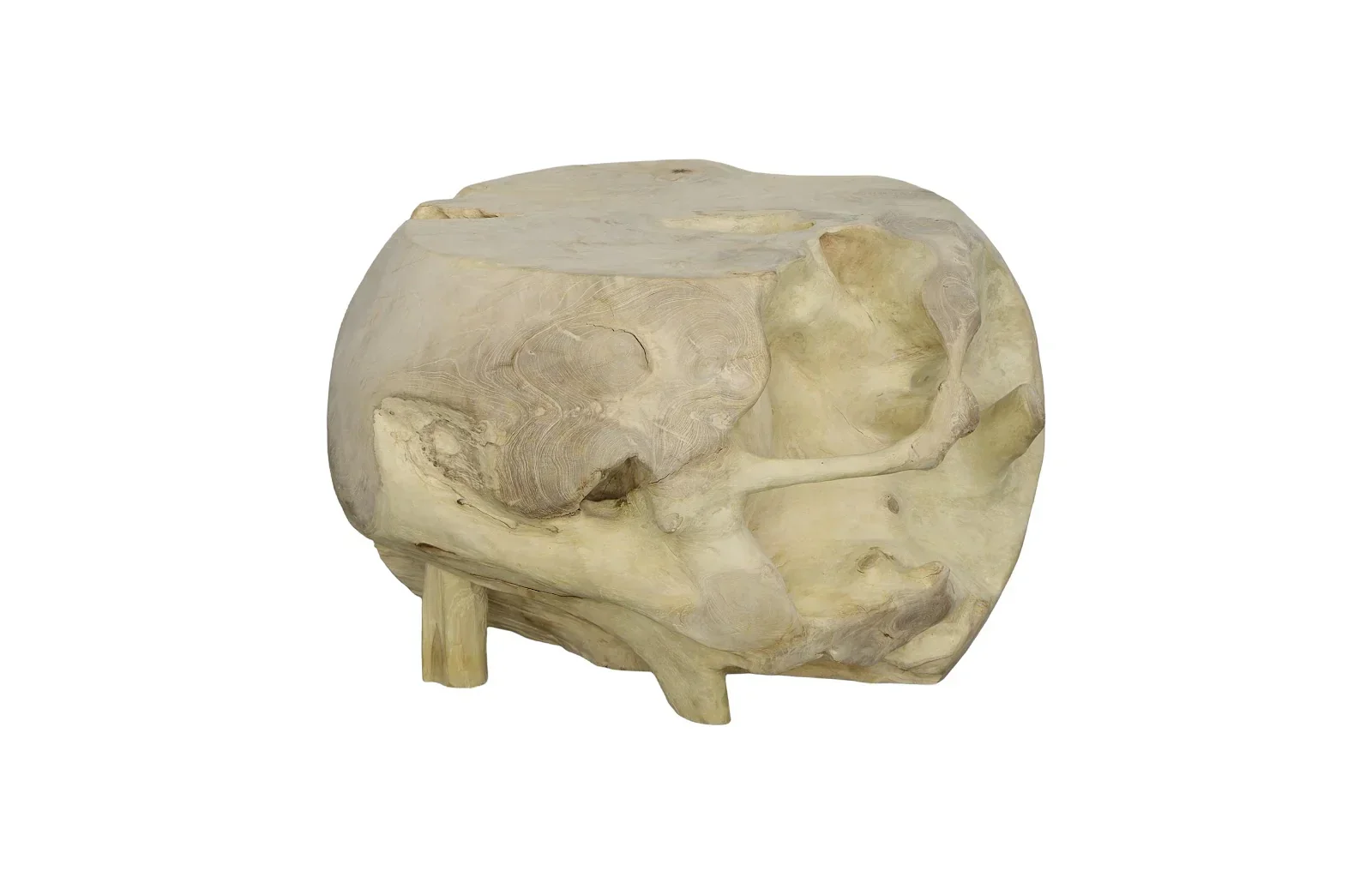 Teak Wood Ball Sculpture - Image 6
