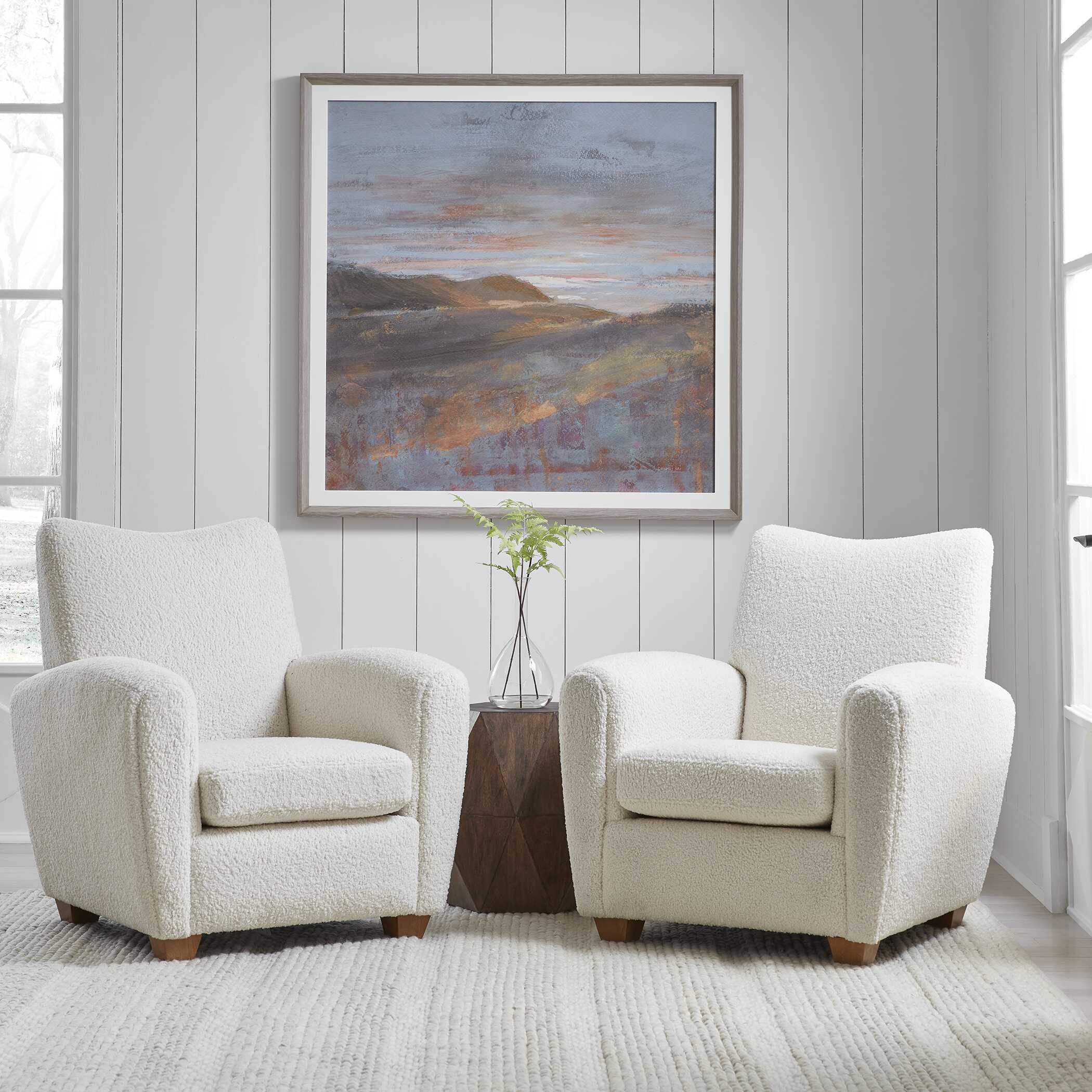 Teddy White Shearling Accent Chair - Image 2