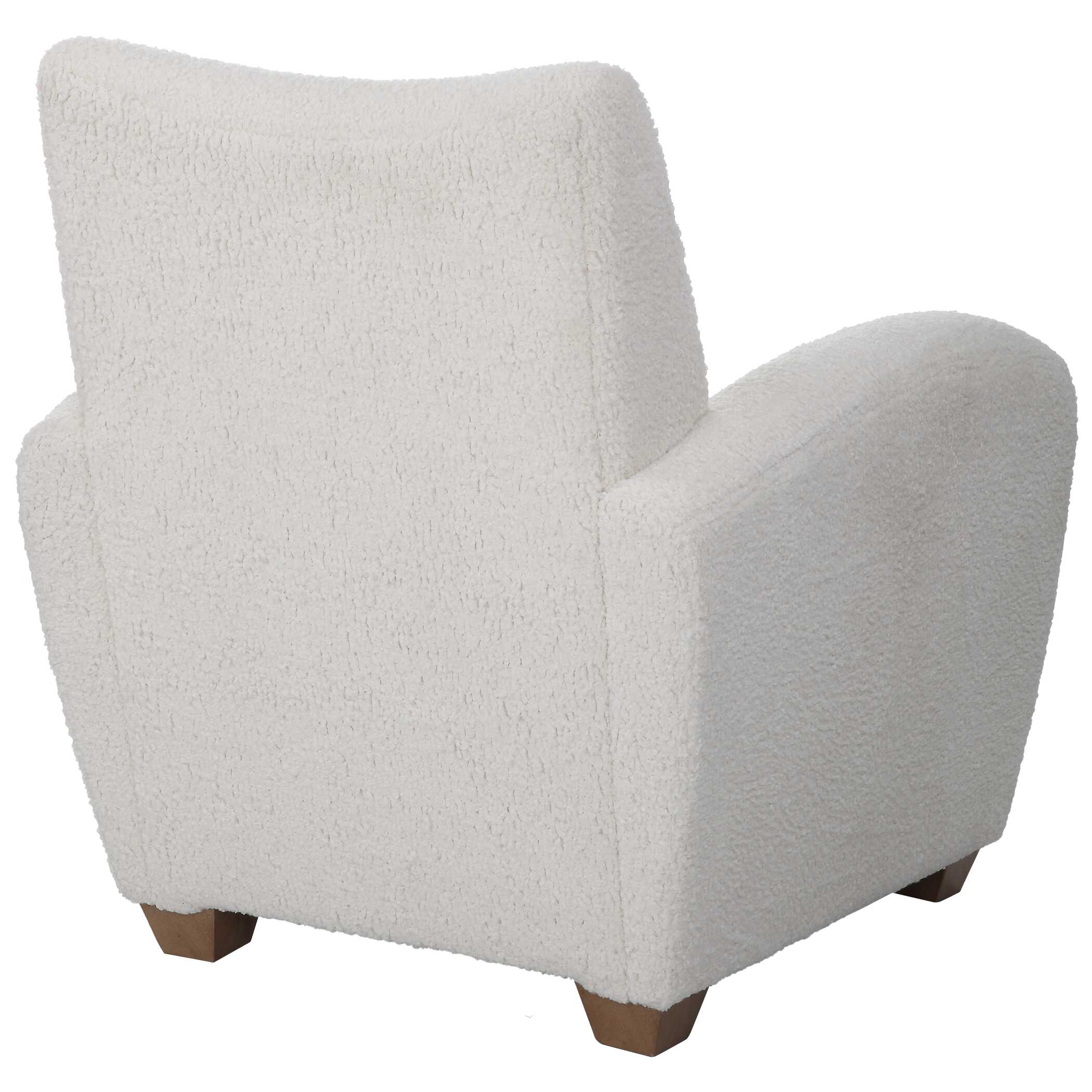 Teddy White Shearling Accent Chair - Image 6