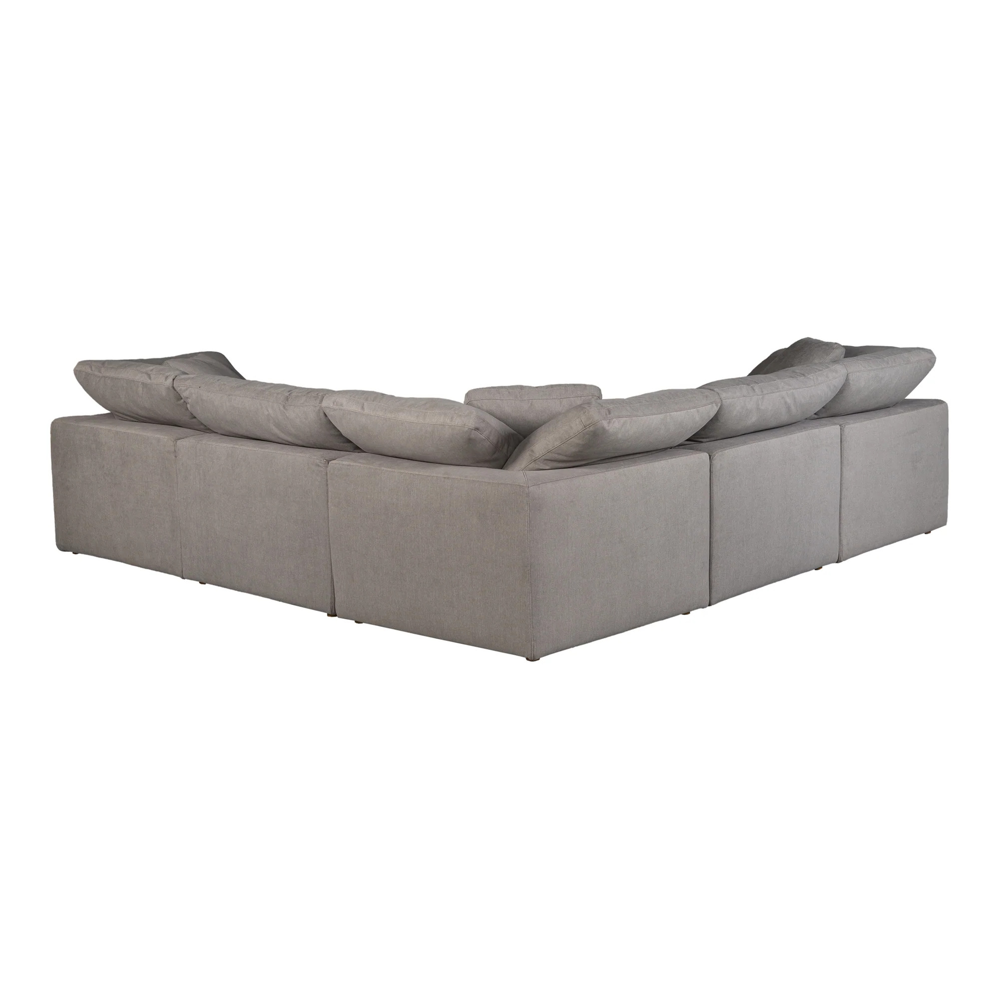 Terra Condo Classic L Modular Sectional Performance Fabric Light Grey - Image 4