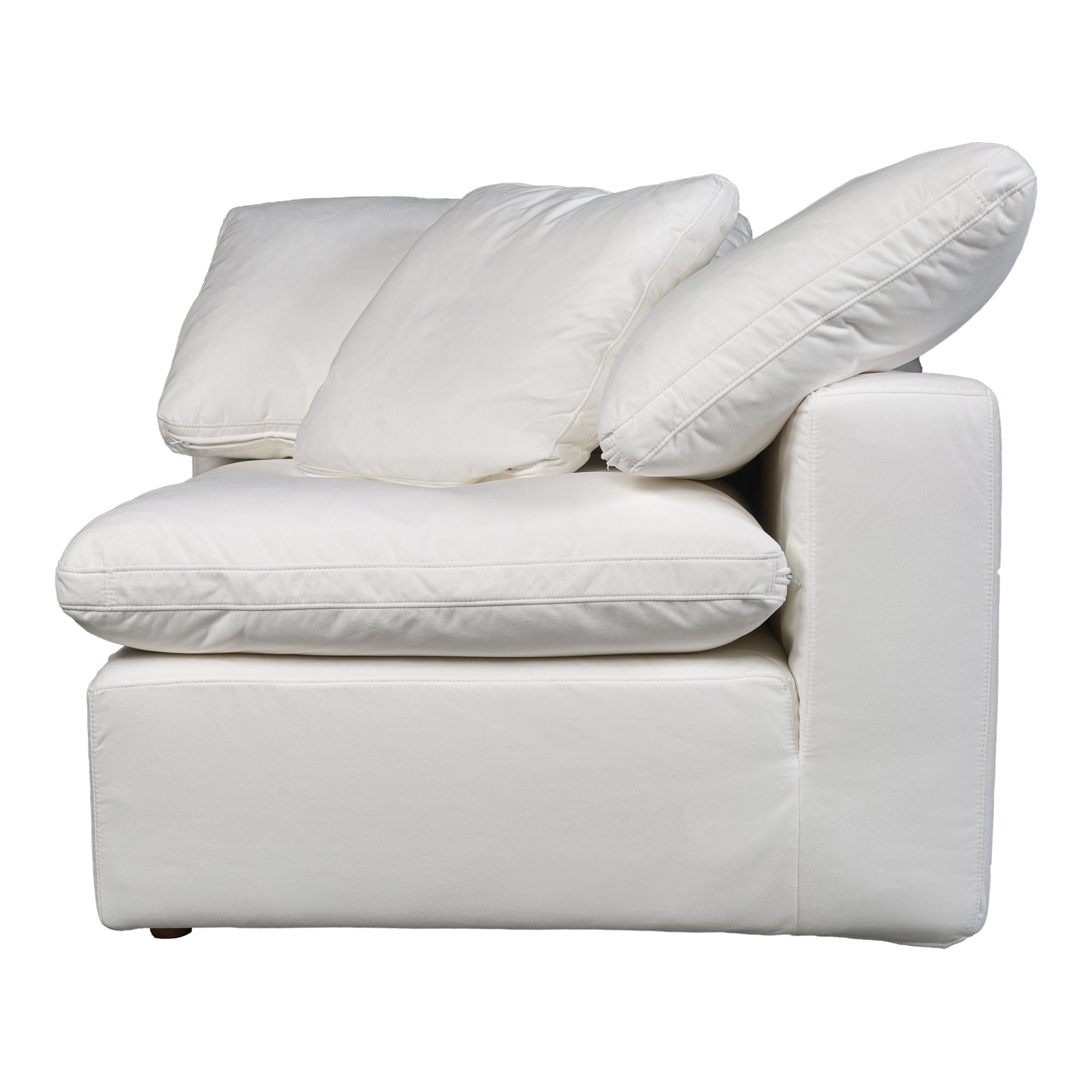 Terra Condo Corner Chair Performance Fabric White - Image 3