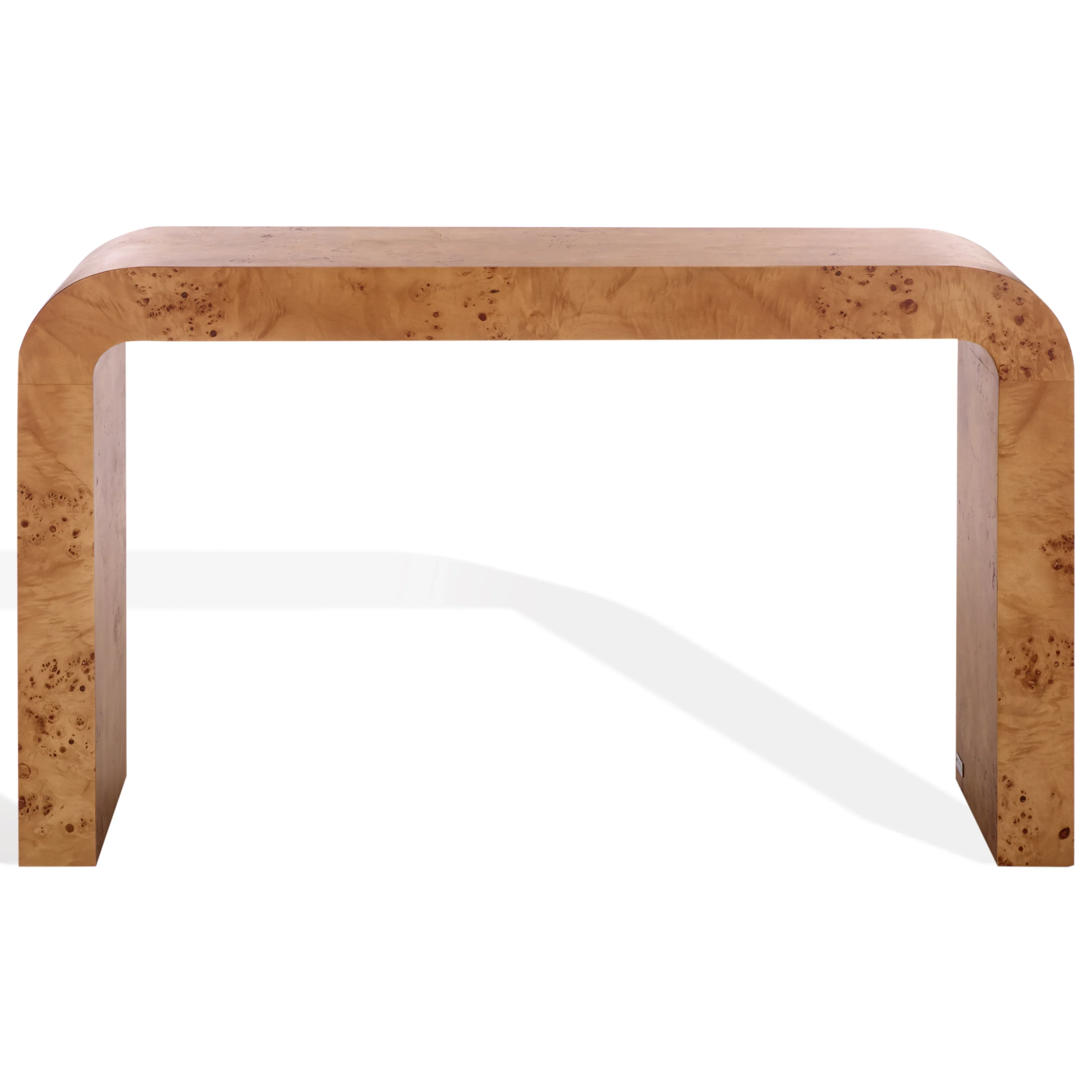 Tessly Burl Veneer Console Table