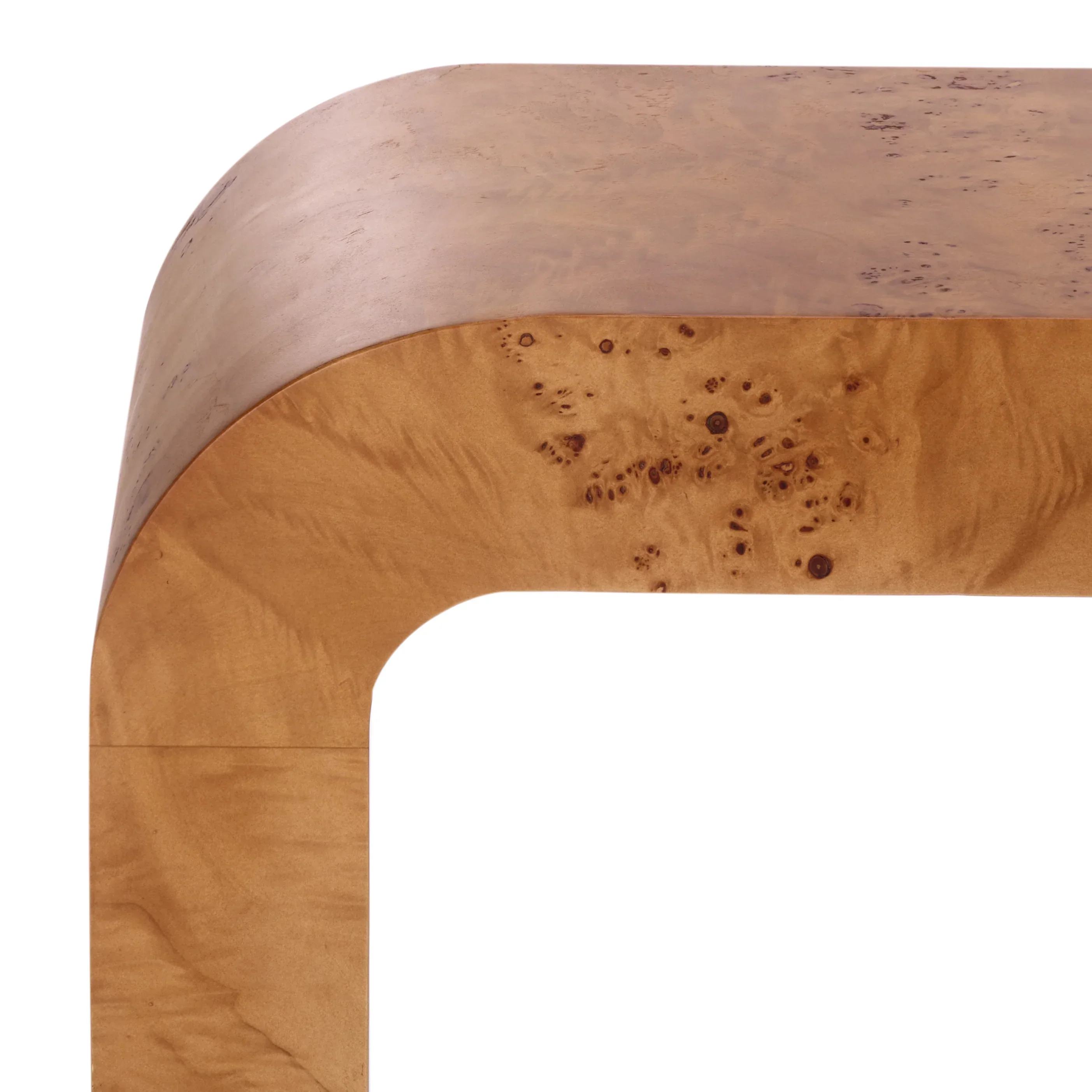 Tessly Burl Veneer Console Table - Image 3