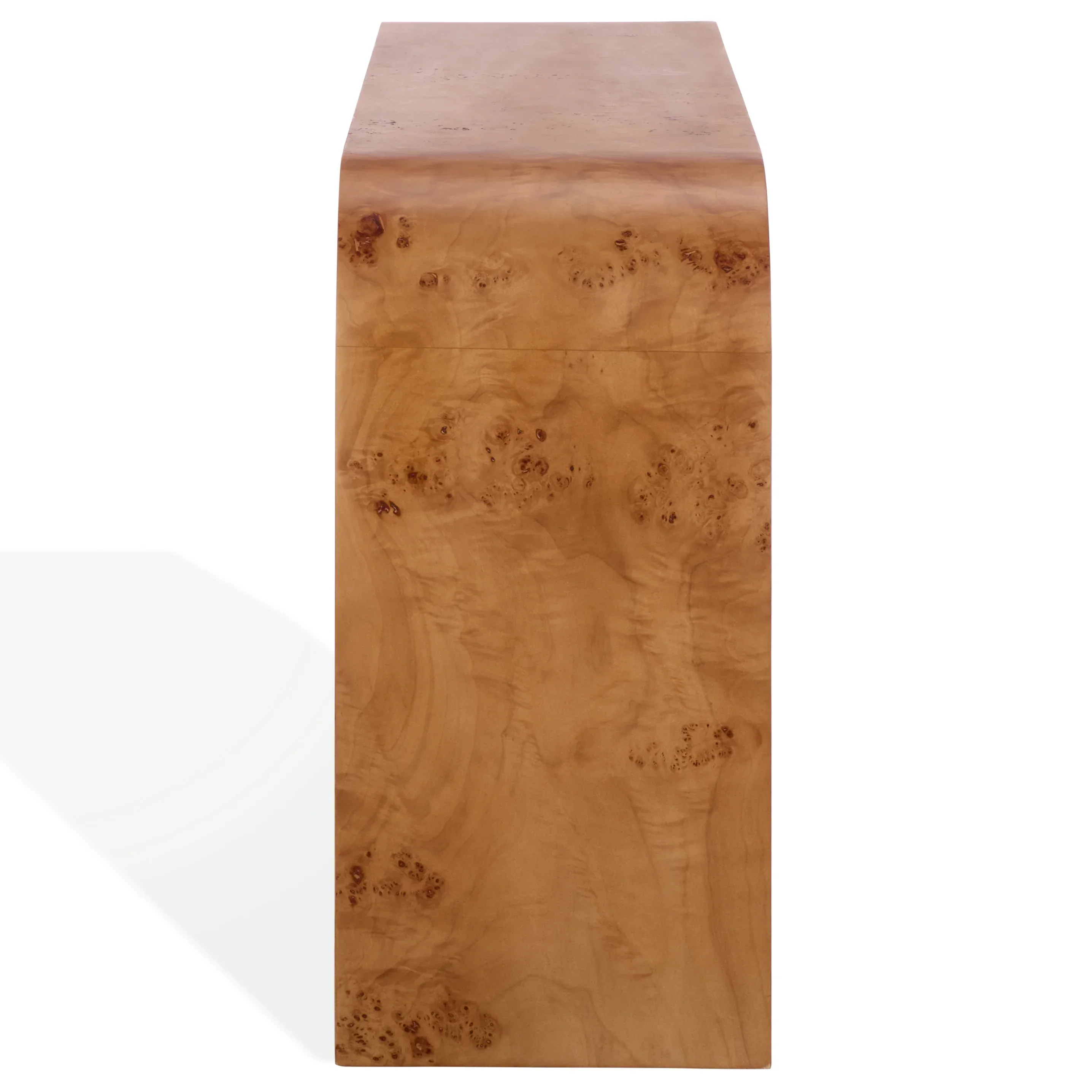 Tessly Burl Veneer Console Table - Image 6