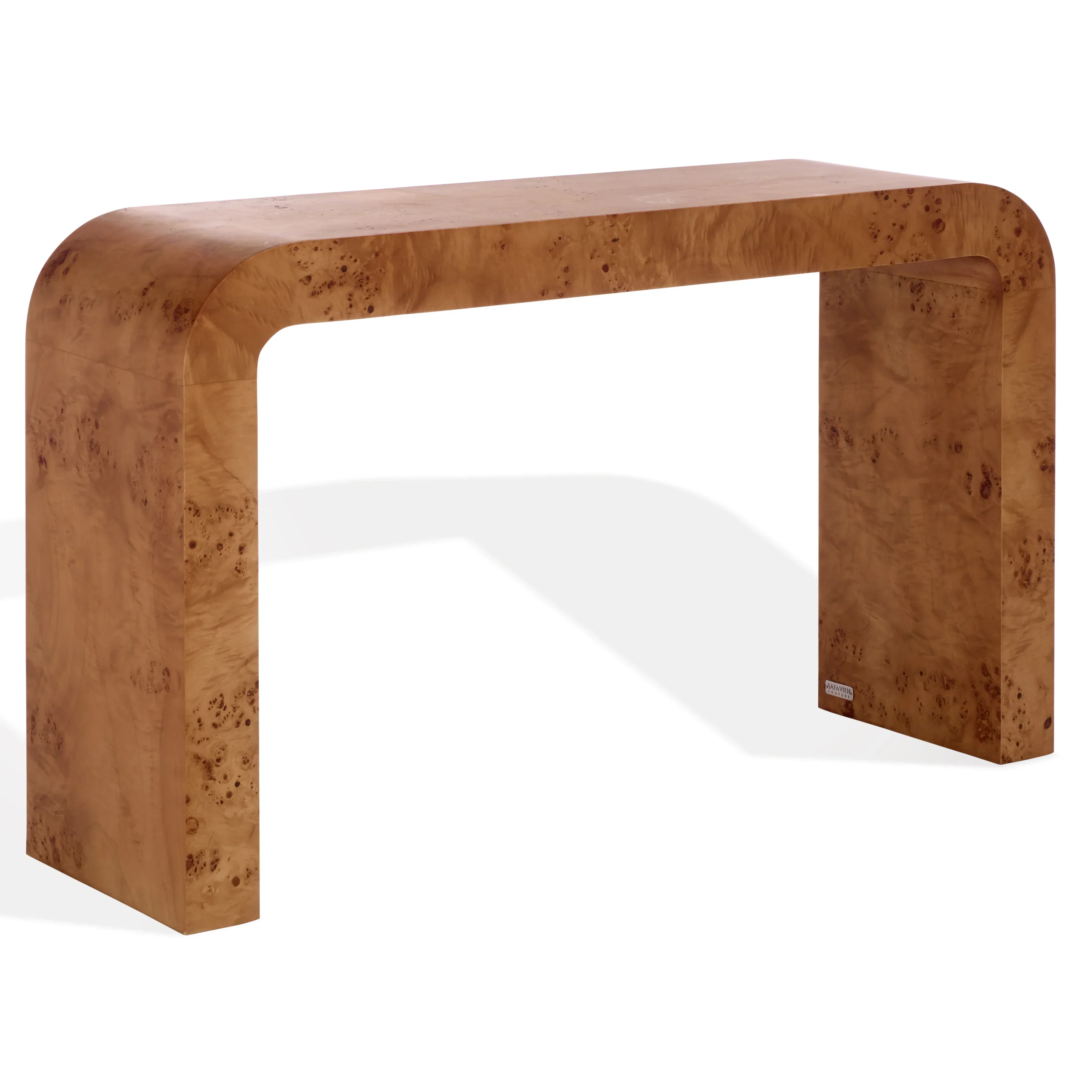 Tessly Burl Veneer Console Table - Image 7