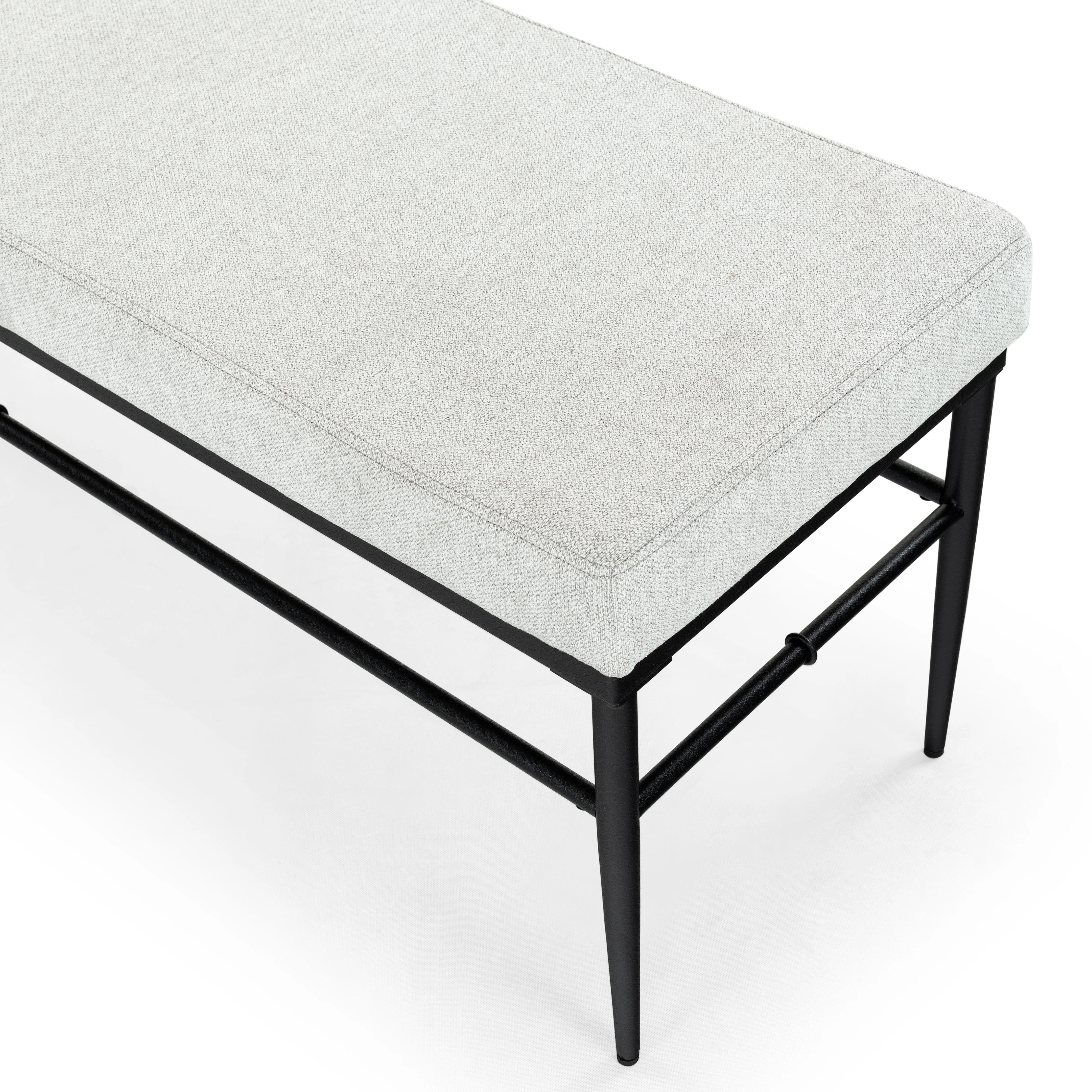 Theabella Linen And Metal Bench - Image 12