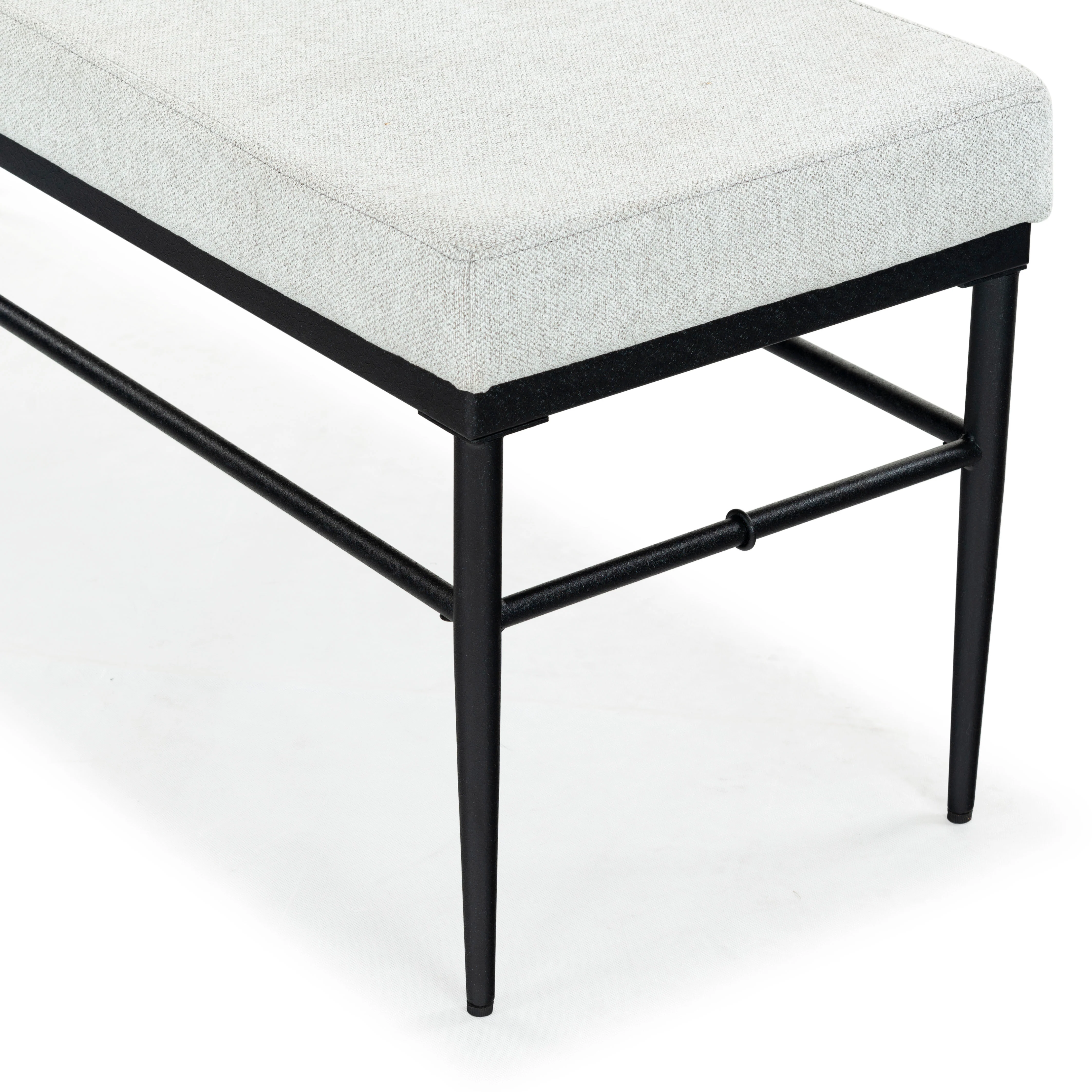 Theabella Linen And Metal Bench - Image 13
