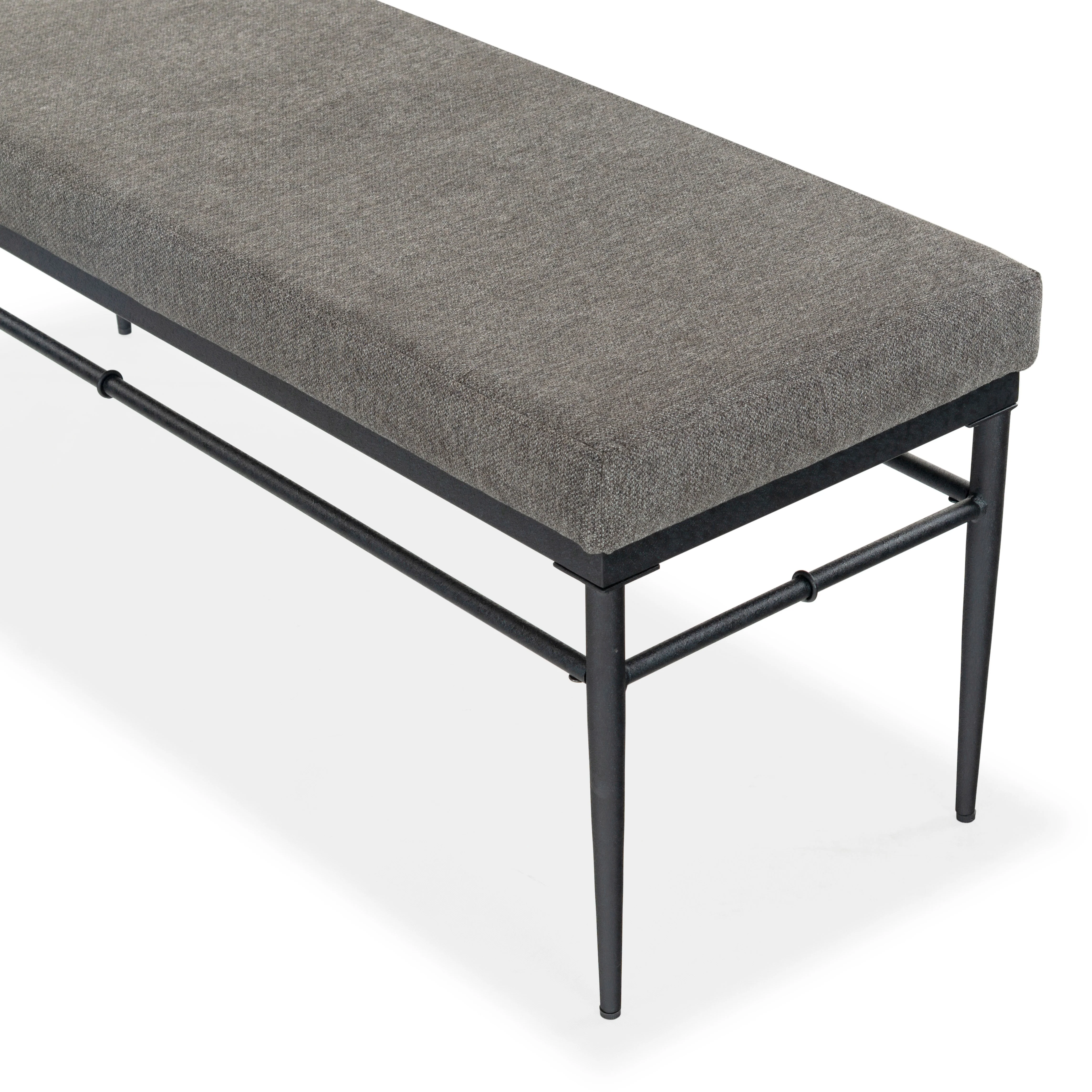Theabella Linen And Metal Bench - Image 6