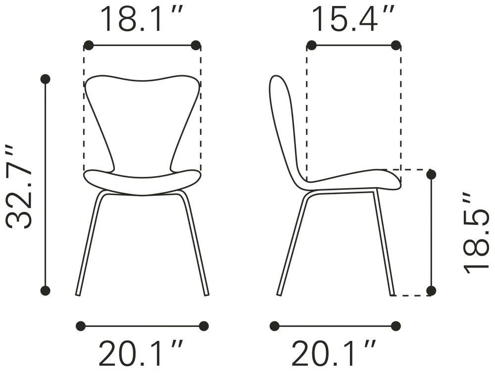 Thibideaux Dg Chair (Set of 2) Ivory - Image 9