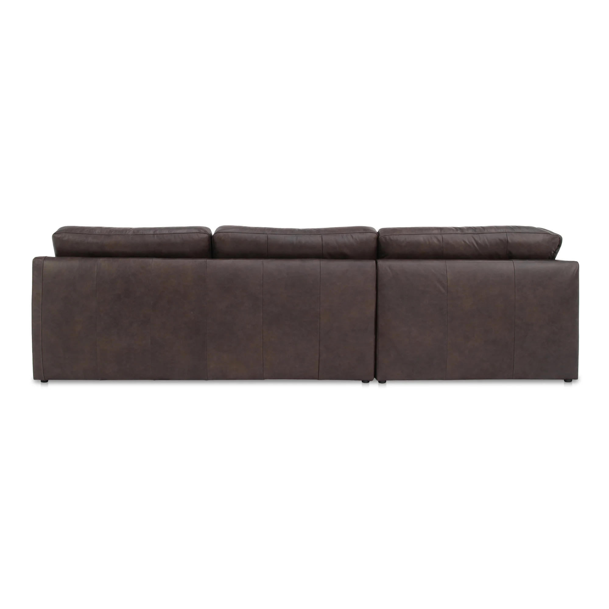 Thurlow Corner Modular Sectional Espresso Brown Leather - Image 3