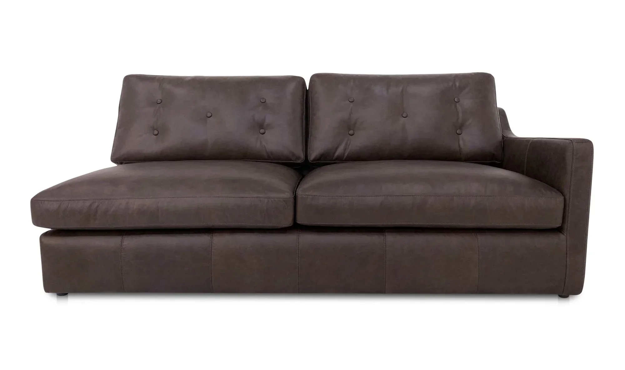 Thurlow Right Arm Facing Sofa Espresso Brown Leather