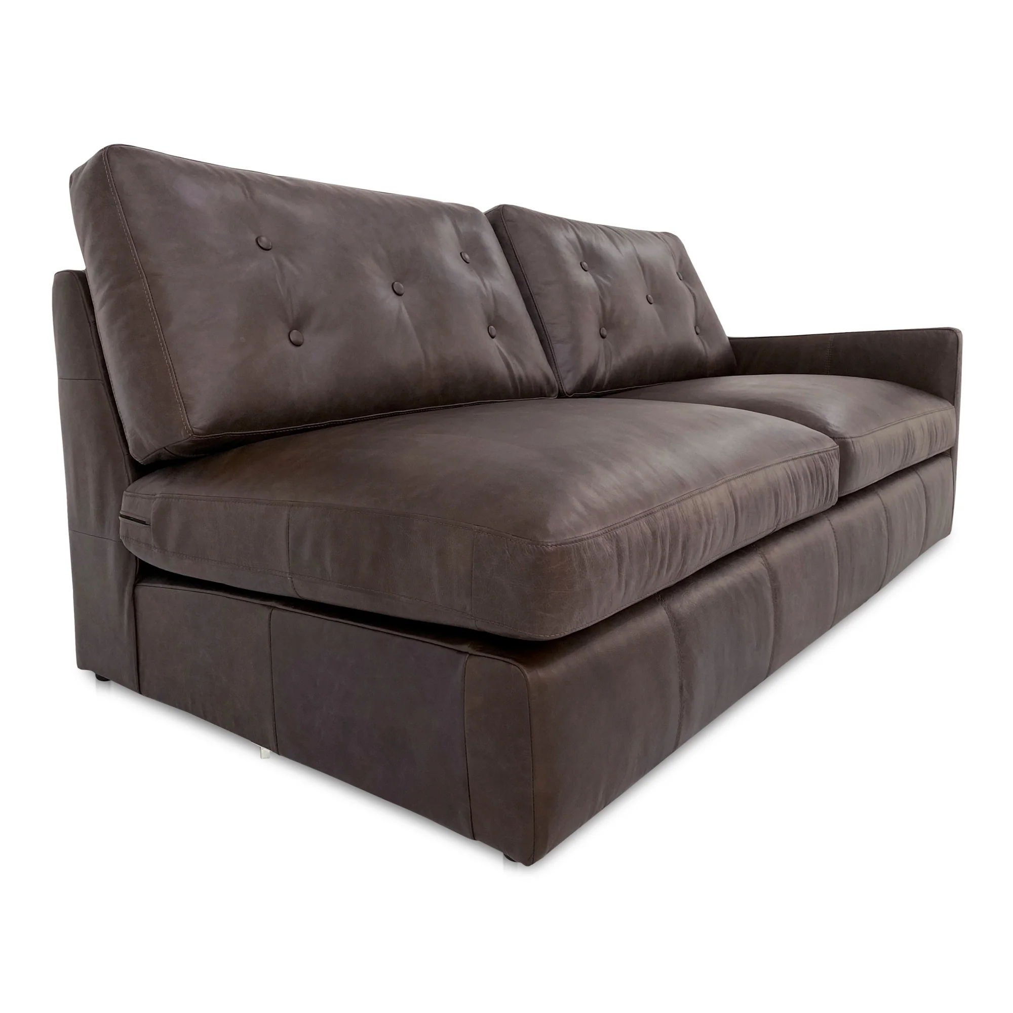 Thurlow Right Arm Facing Sofa Espresso Brown Leather - Image 3