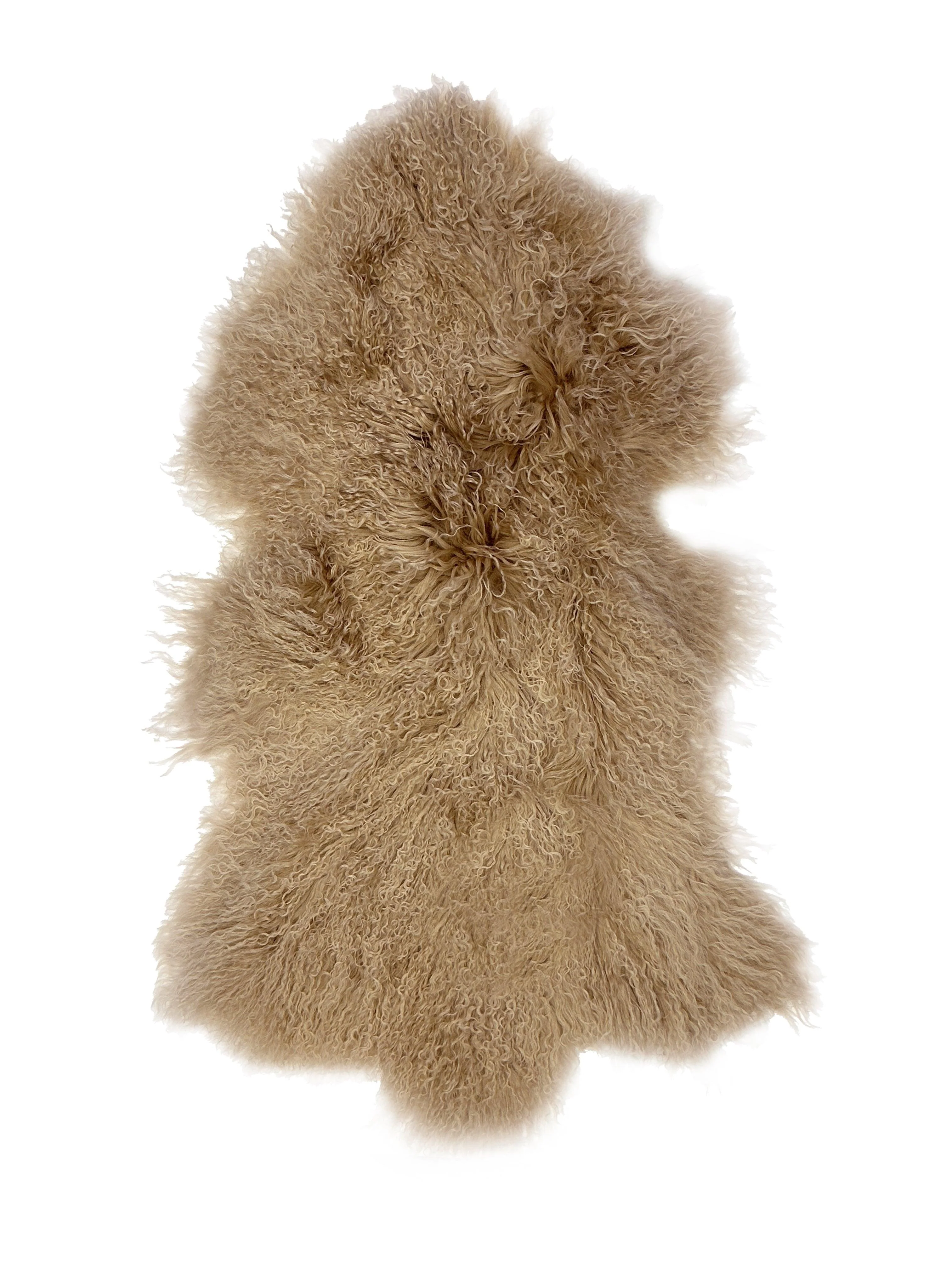 Tibetan Long Wool Sheepskin Single Pelt - Image 4