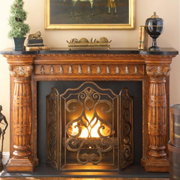 Tiger Lily 3-Panel Fireplace Screen - Image 2