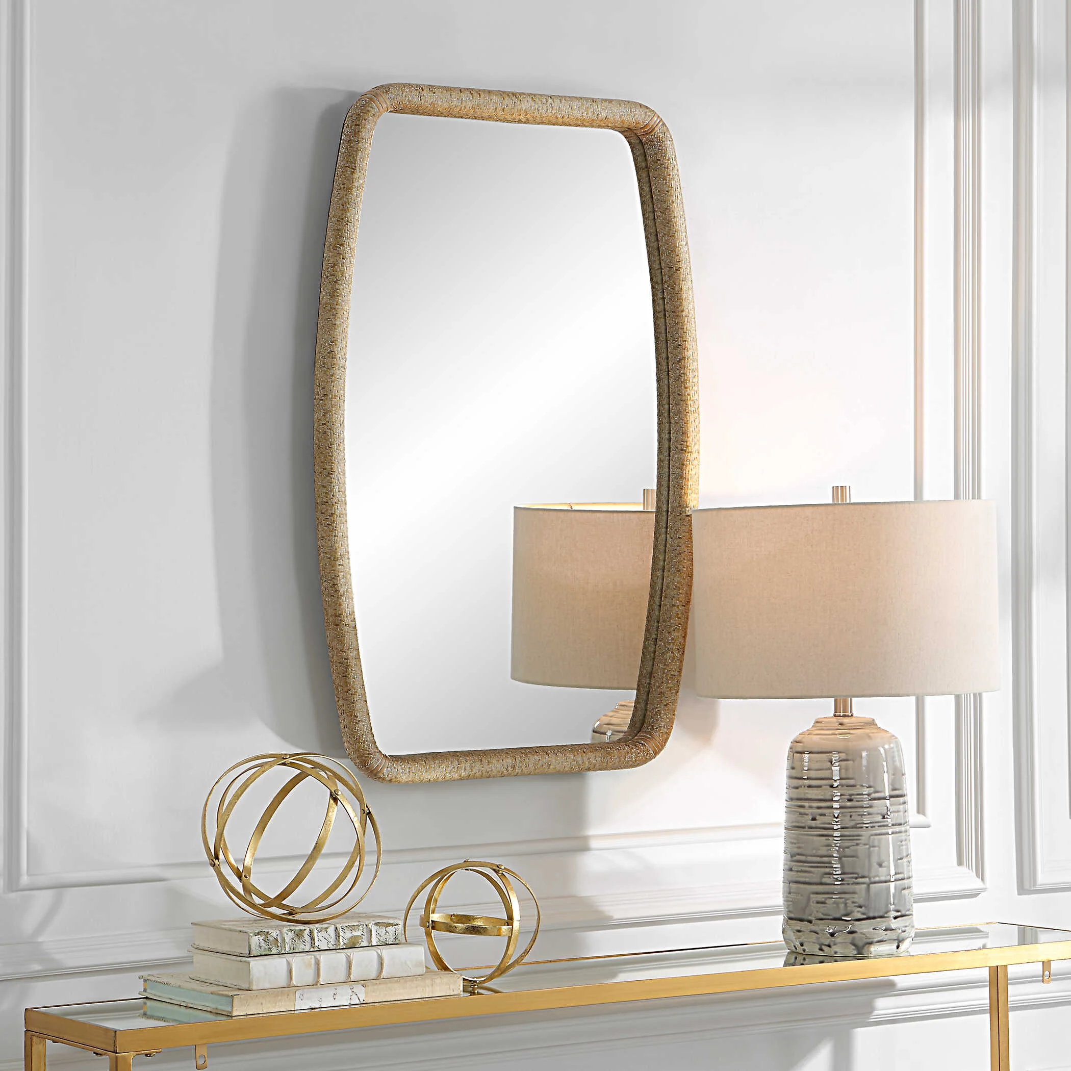 Tiki Rattan Mirror - Image 2