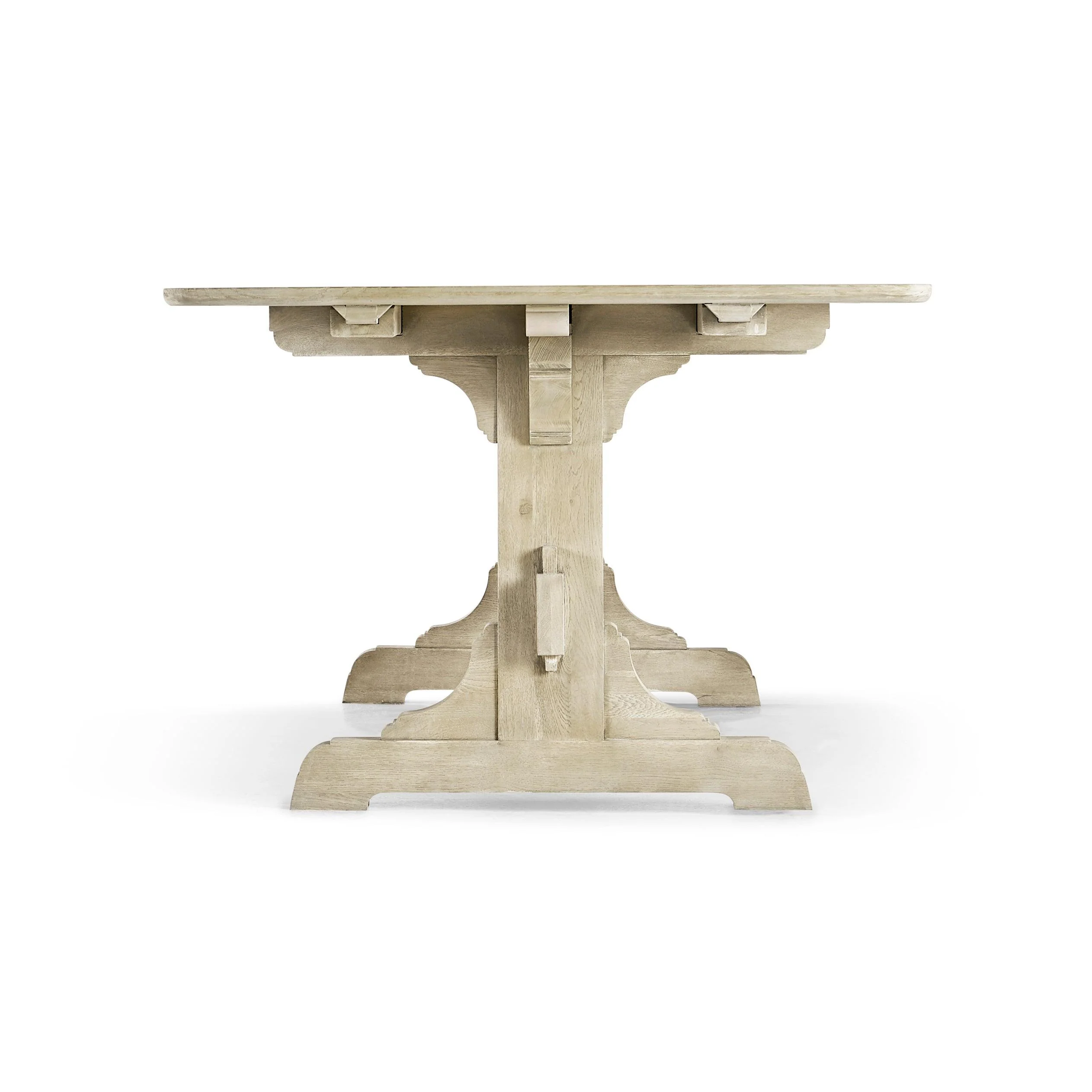 Timeless Epoch Trestle Dining Table in Stripped Oak - Image 4