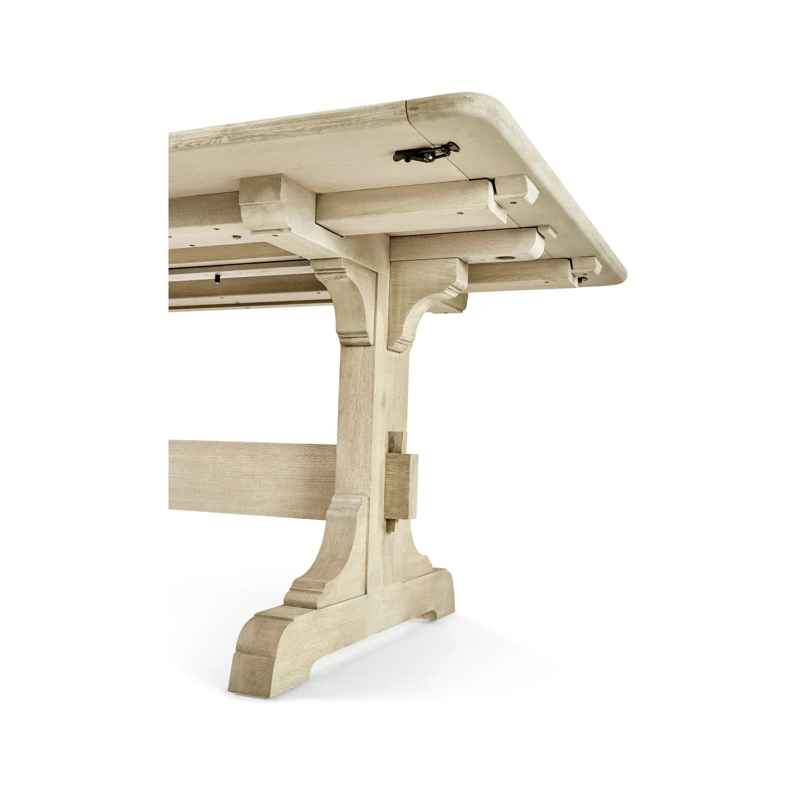 Timeless Epoch Trestle Dining Table in Stripped Oak - Image 7