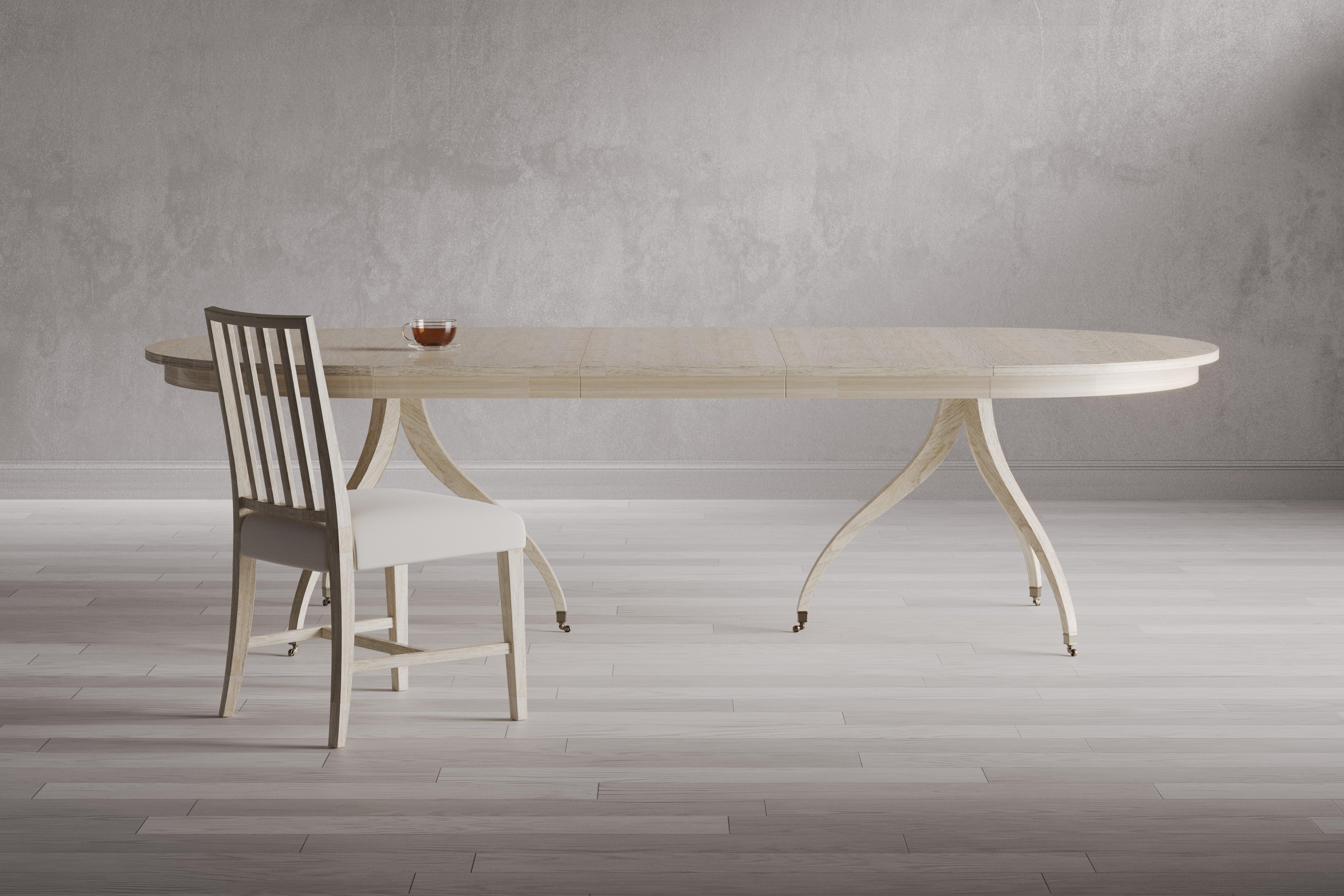 Timeless Solar Spider Leg Dining Table in Bleached Walnut - Image 9