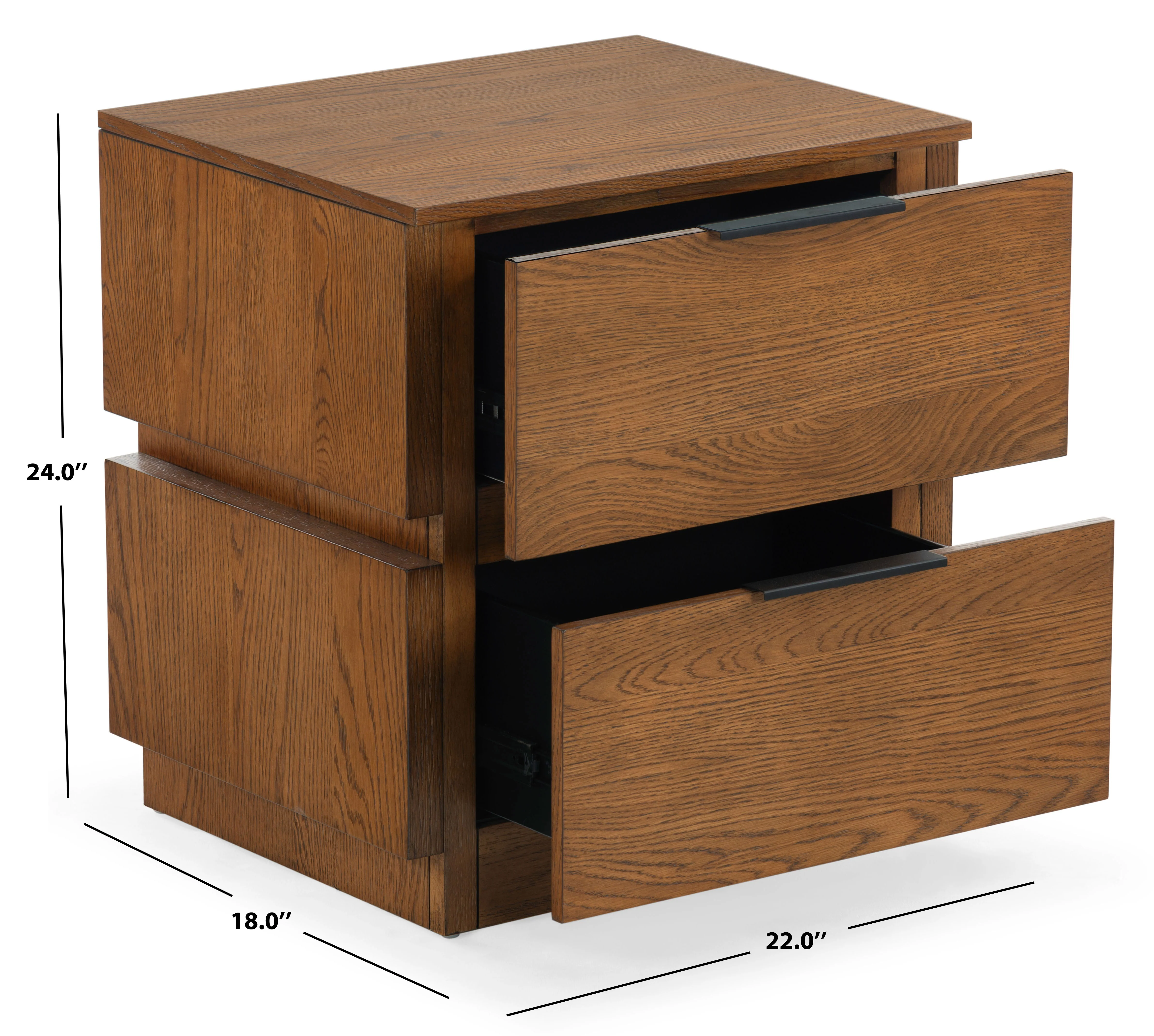 Titus 2 Drawer Stacked Nightstand - Image 26