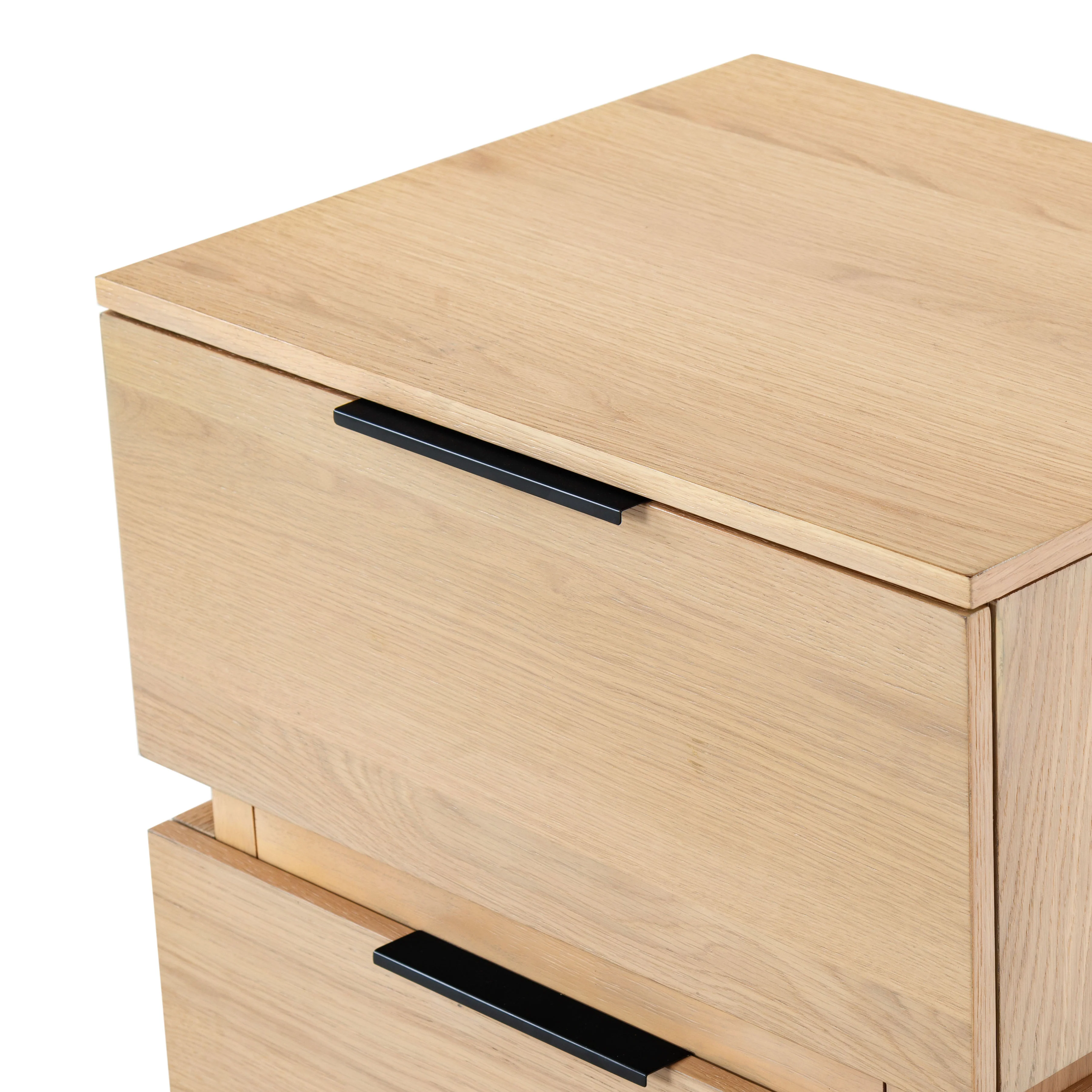 Titus 2 Drawer Stacked Nightstand - Image 5