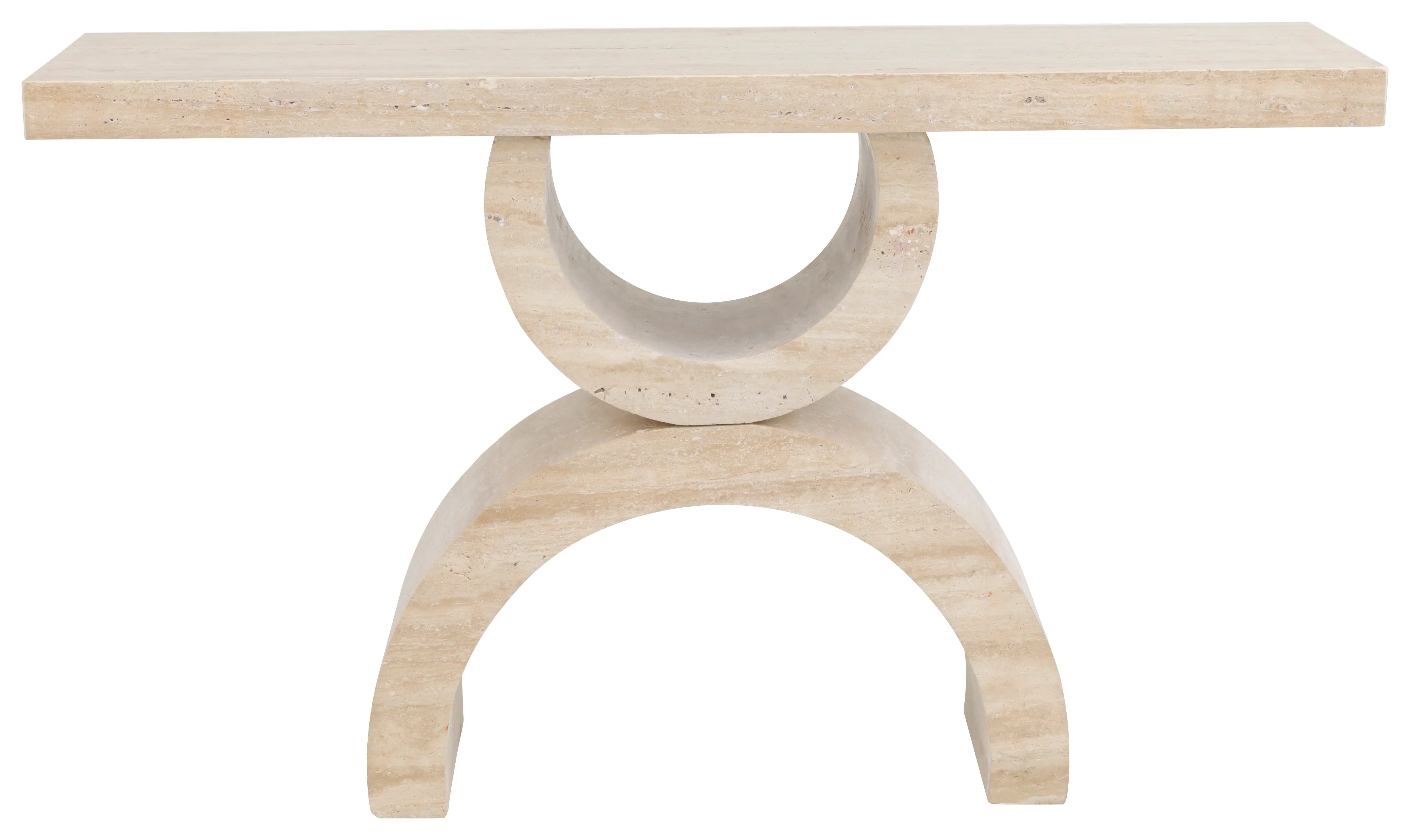 Tivoli Rectangular Travertine Console - Image 2