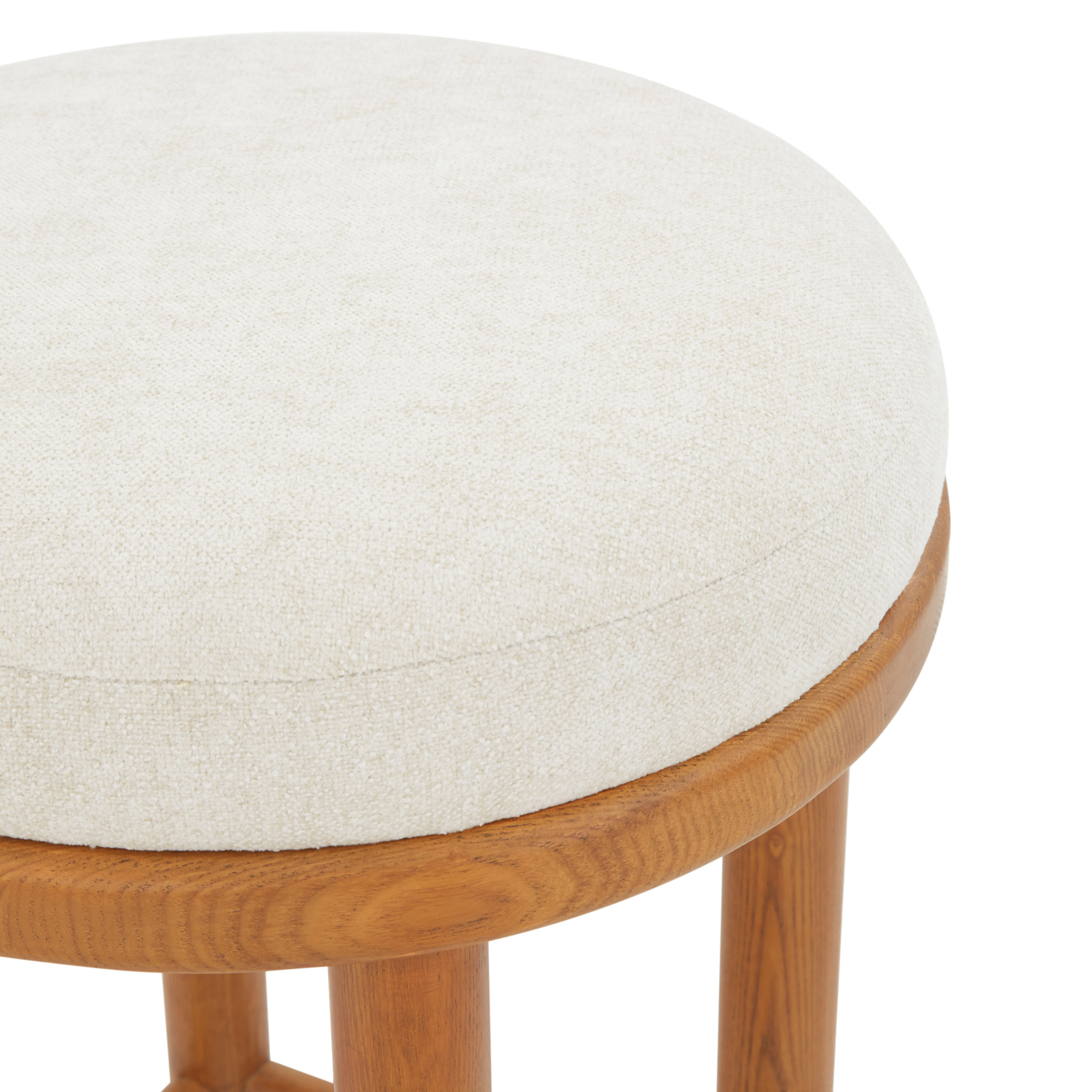 Toledo Round Wood Counter Stool - Image 4