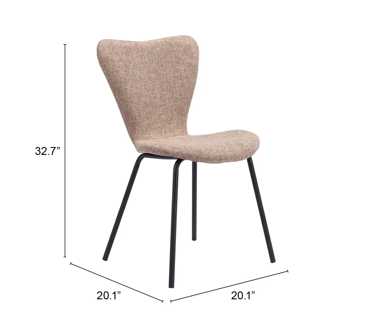 Tollo Dining Chair (Set of 2) Brown - Image 7