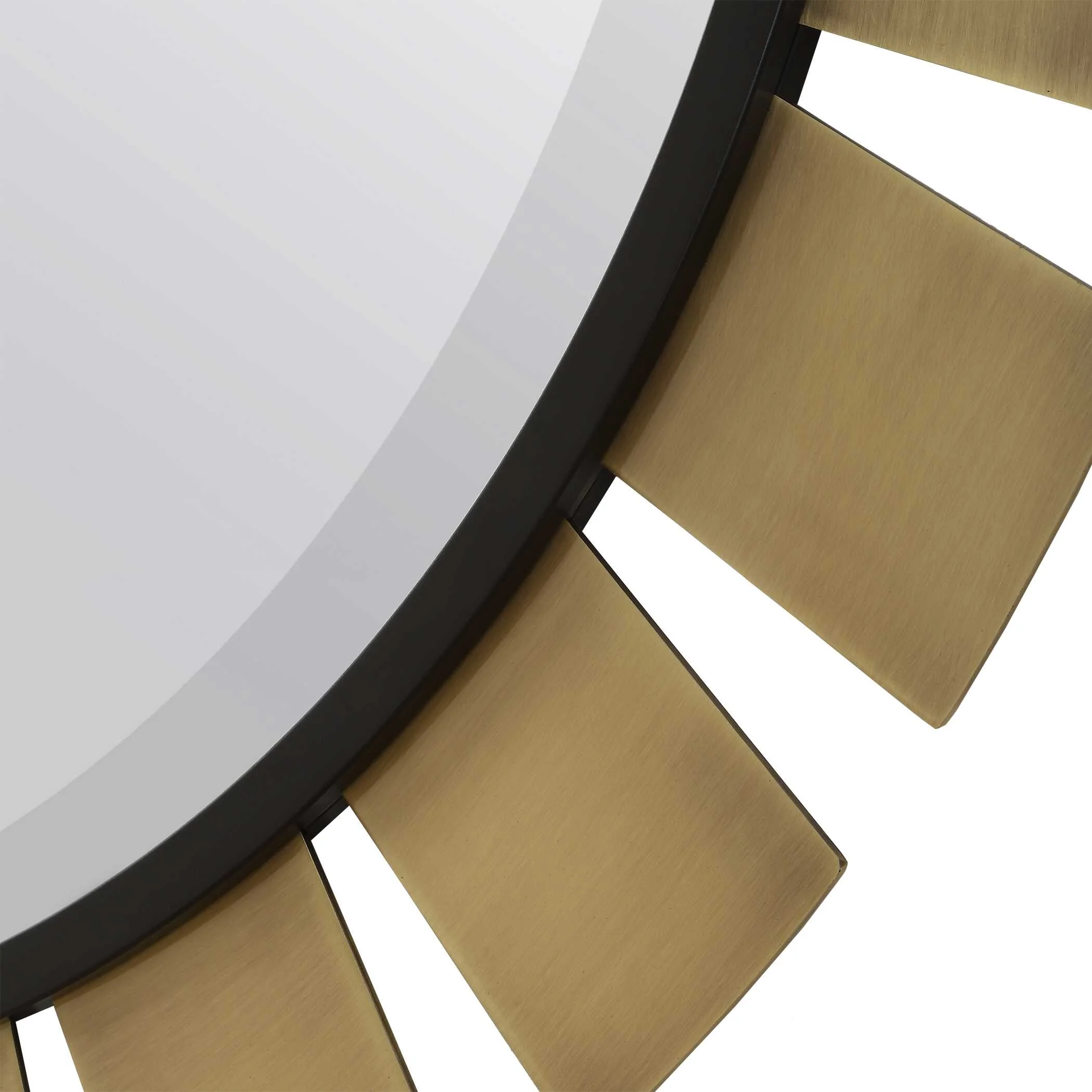Toluca Round Brass Mirror - Image 5