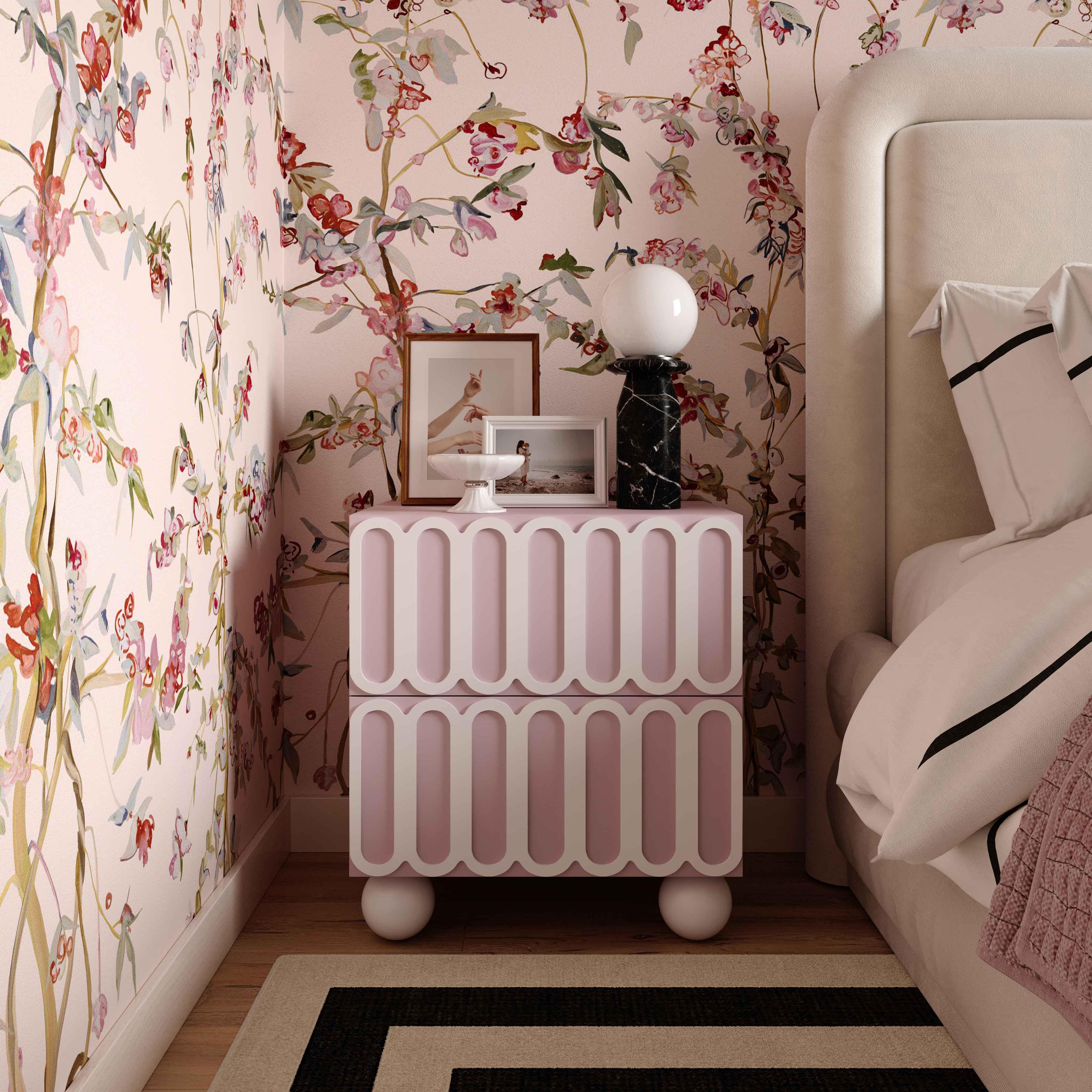 Tori Motif Mauve Nightstand - Image 2