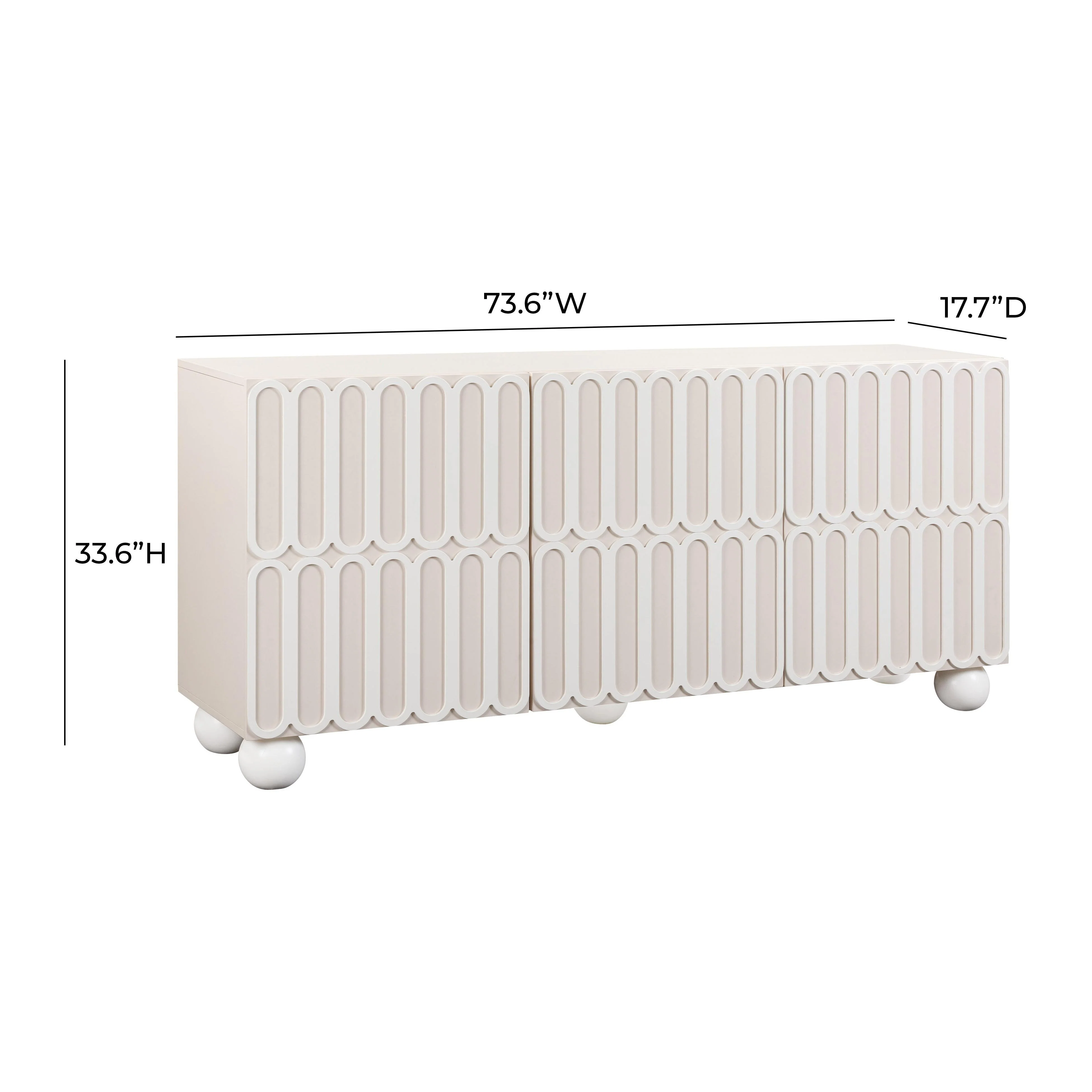 Tori Motif Taupe Buffet - Image 9