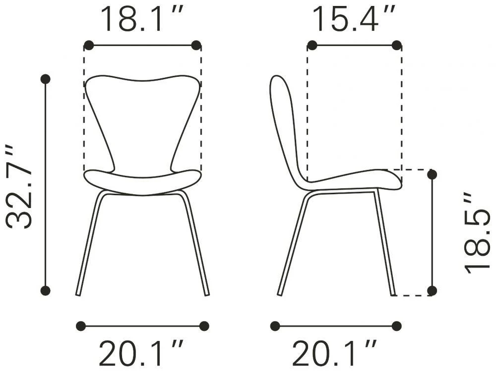 Torlo Dg Chair (Set of 2) White - Image 8