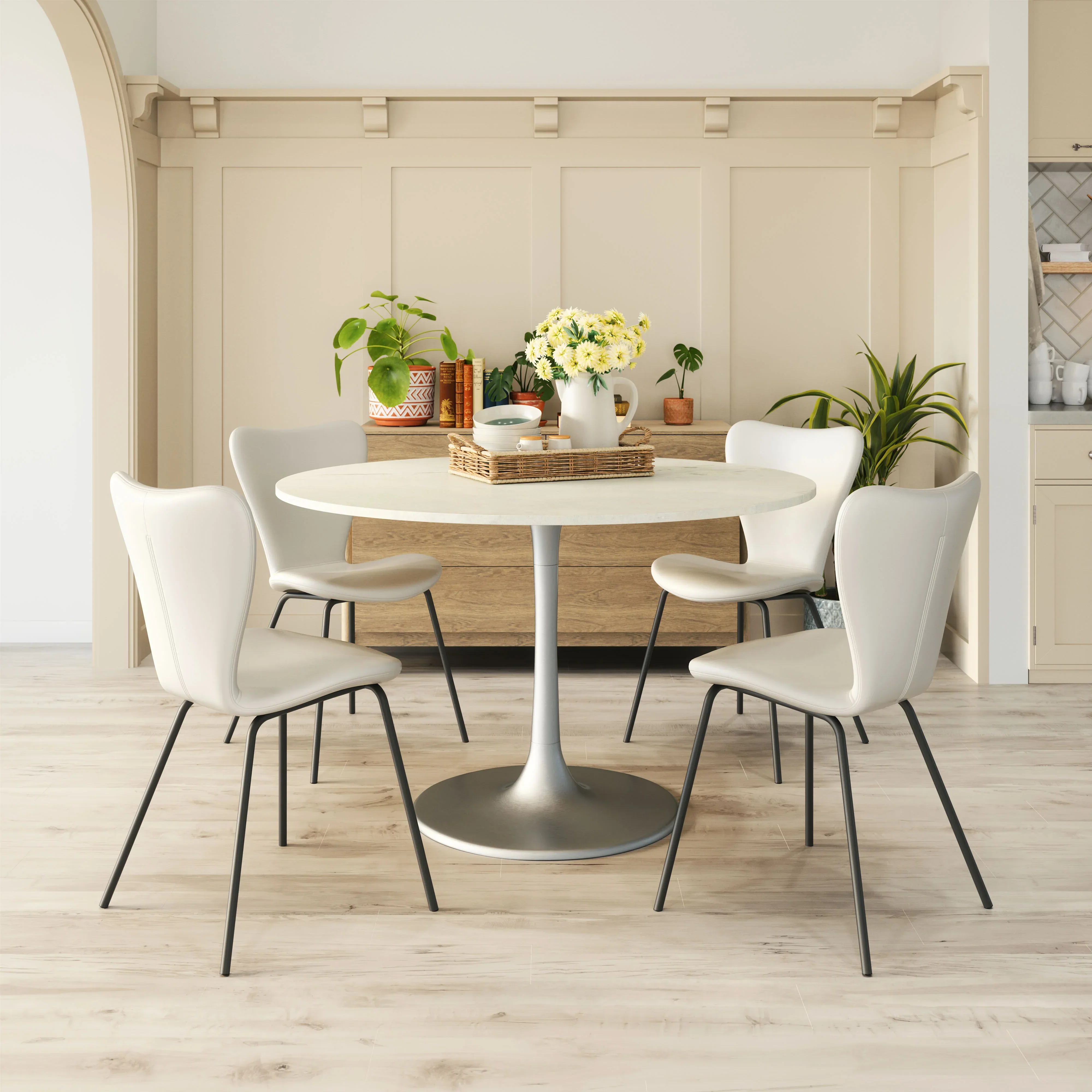 Torlo Dining Chair (Set of 2) White - Image 3