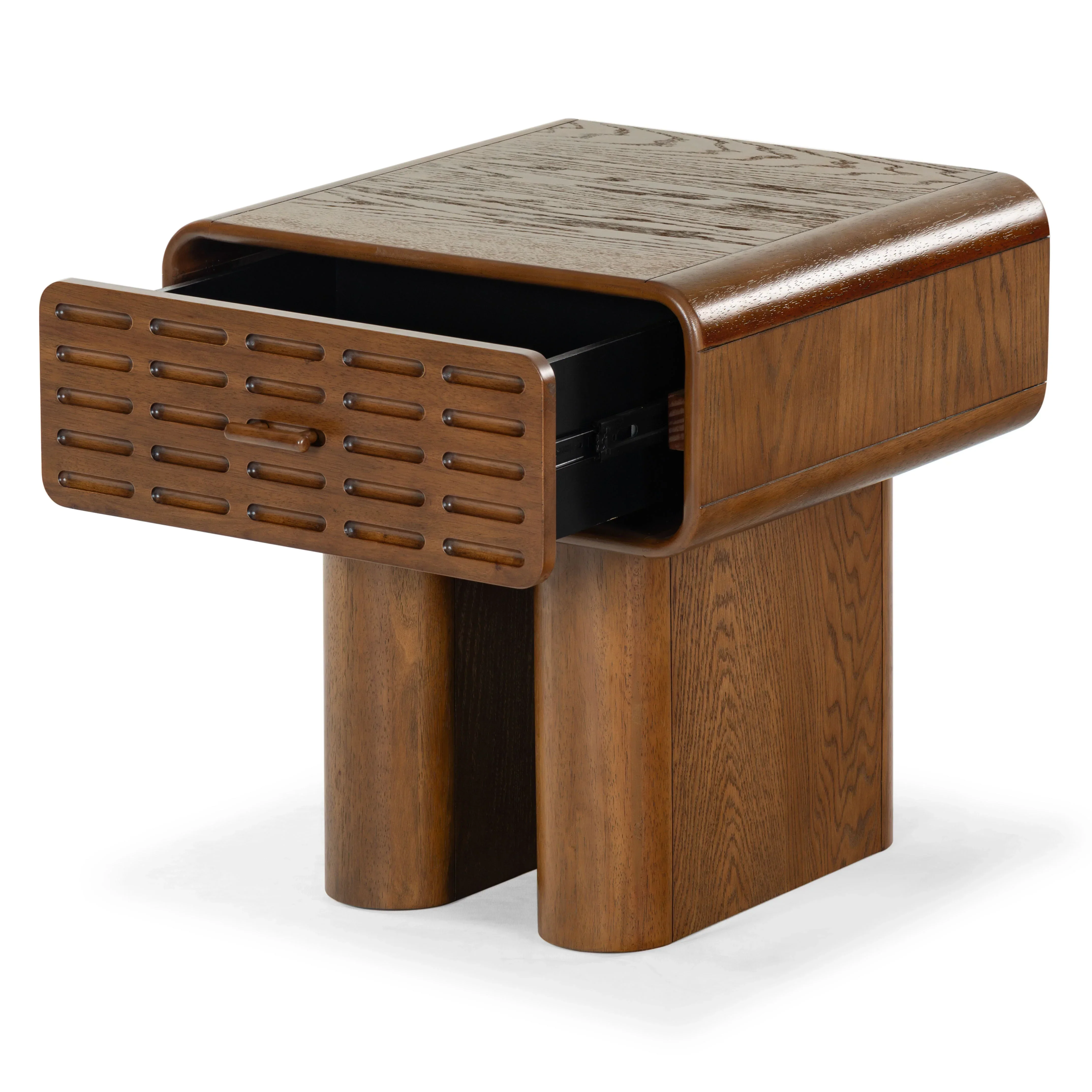 Torricelli 1 Drawer Wood Nightstand - Image 7
