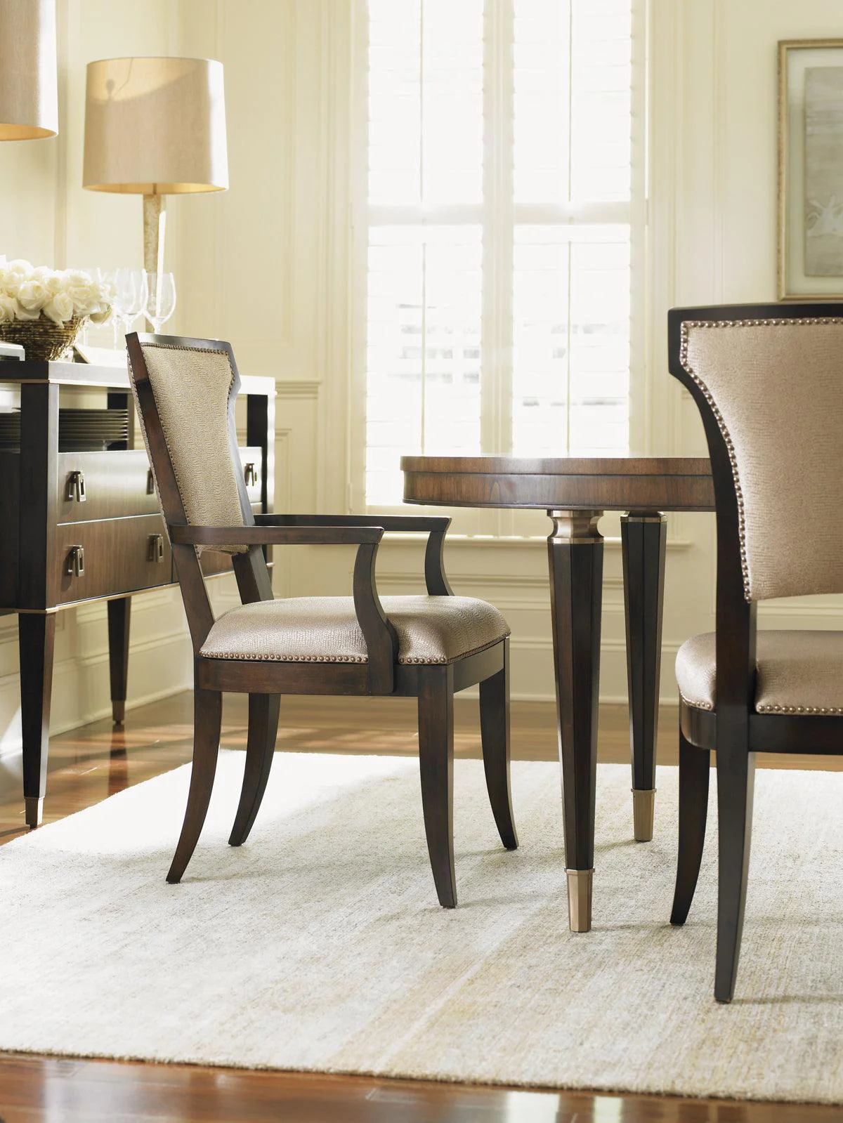 Tower Place Seneca Upholstered Arm Chair - Set of 2 - Image 2